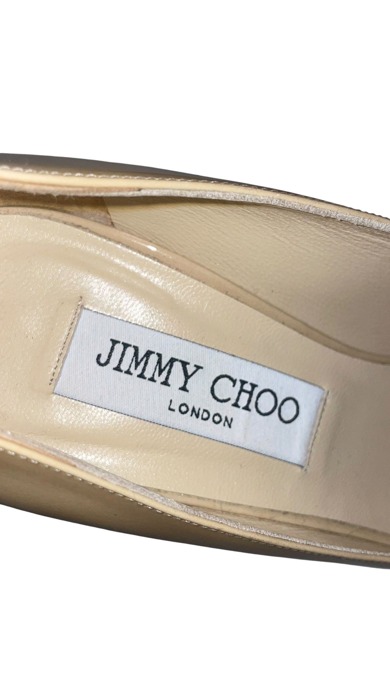 JIMMY CHOO/Heels/EU 36.5/Faux Leather/BEG/Patent Leather 5" Stiletto view 3