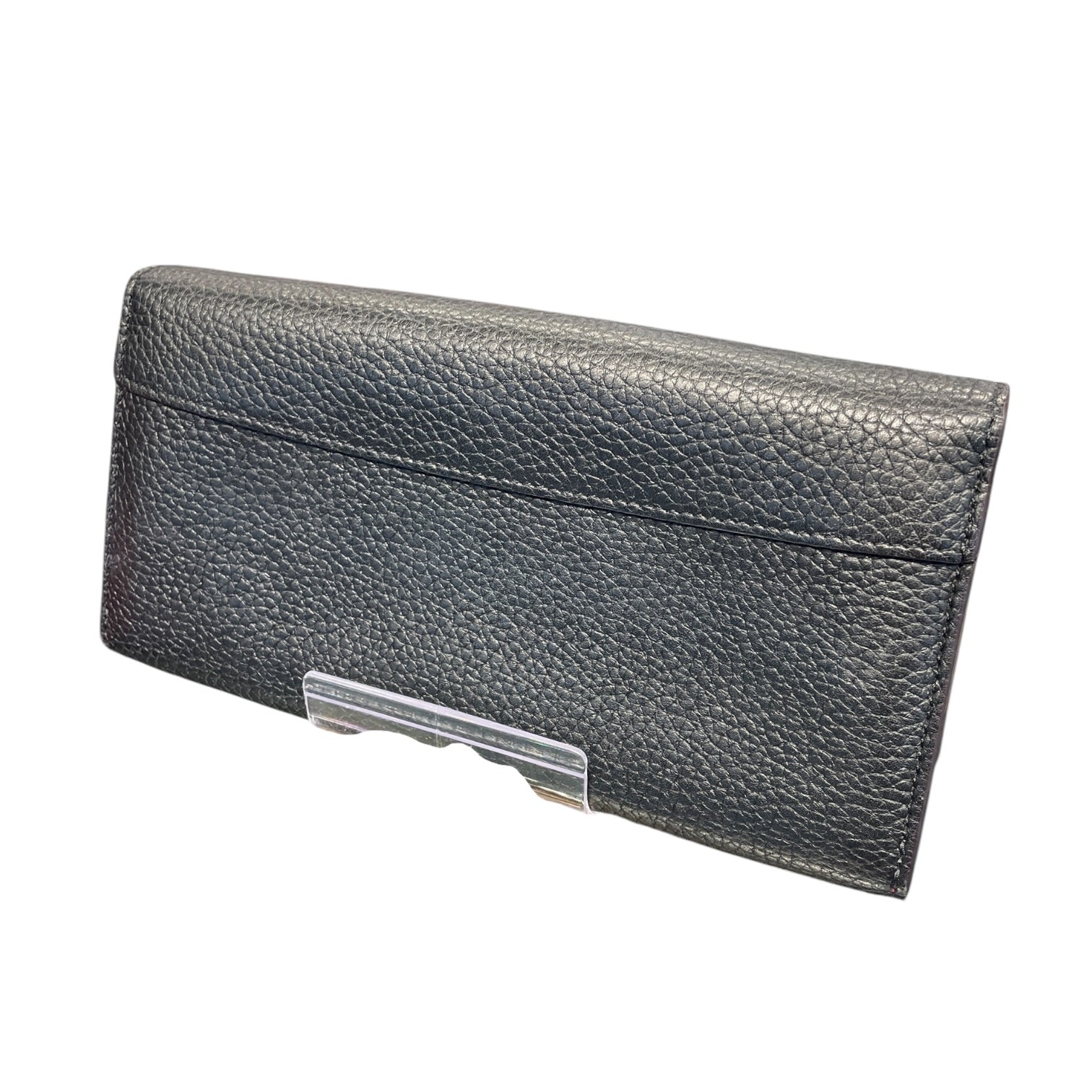 LOUIS VUITTON/Bifold Wallet/Leather/BLK/ view 2