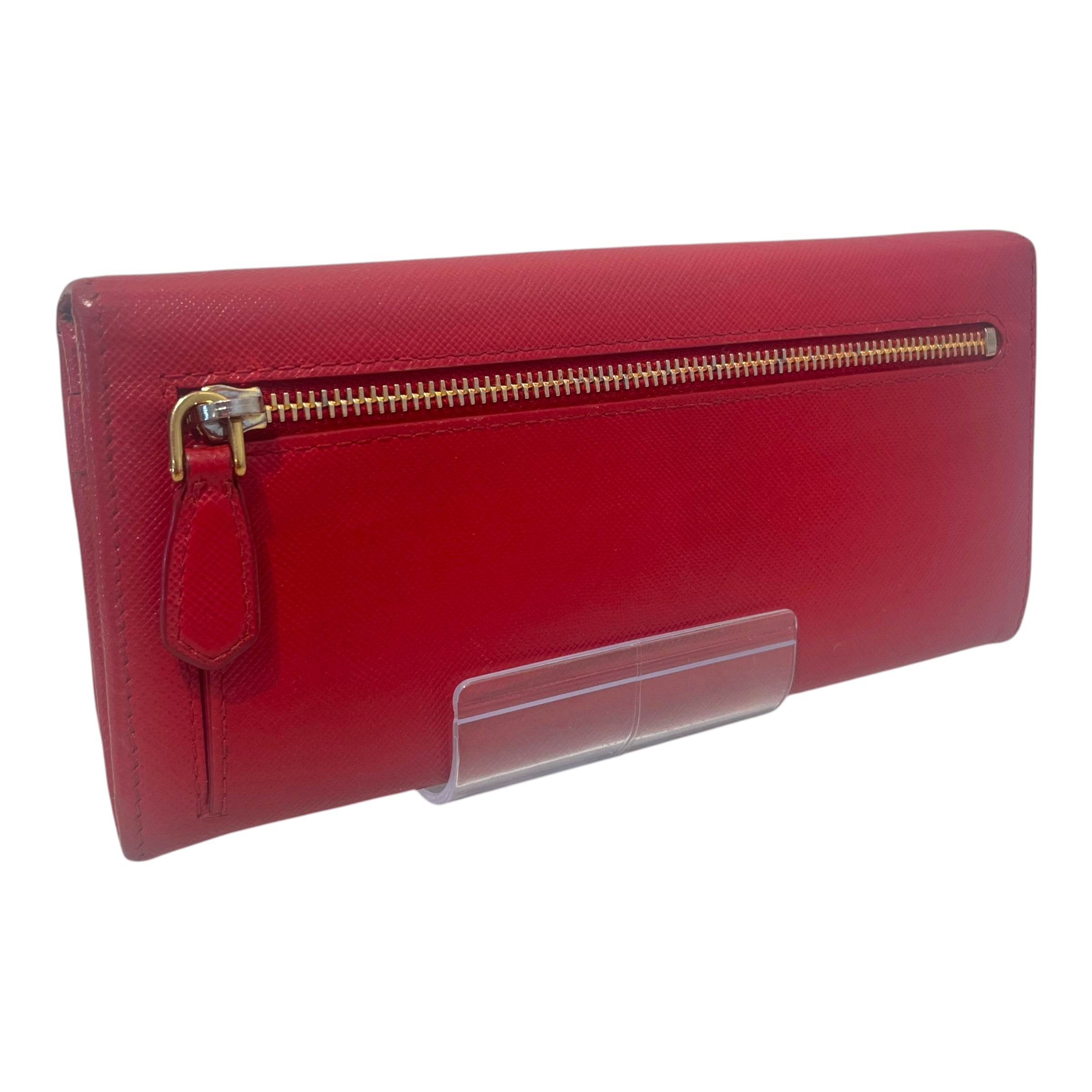 PRADA/Long Wallet/Leather/RED/L's/Saffiano Bow Continental Long view 2