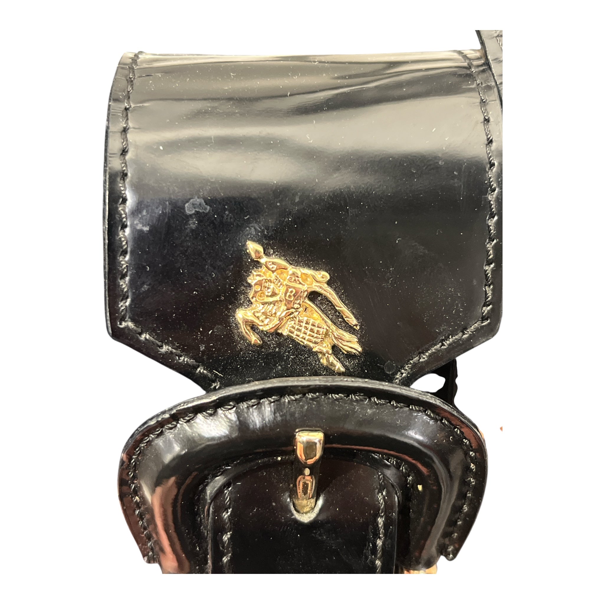BURBERRY/Bag/Cotton/BLK/GOLD HARDWARE view 3