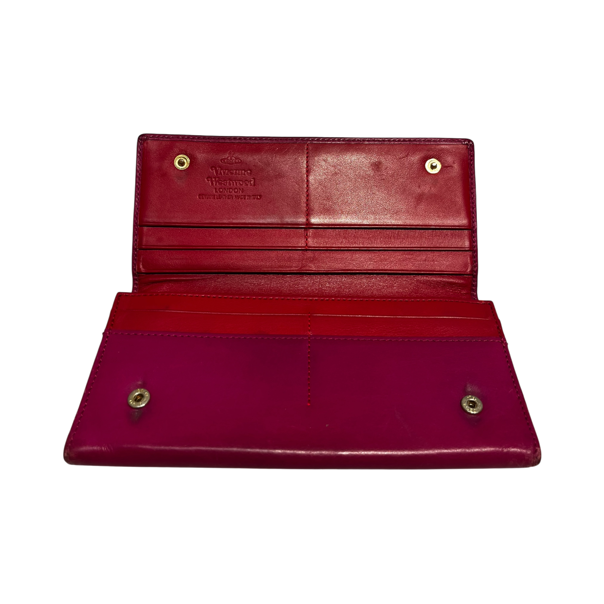 Vivienne Westwood/Long Wallet/Leather/PNK/BLURDGRNBSLVREMBLEM view 4