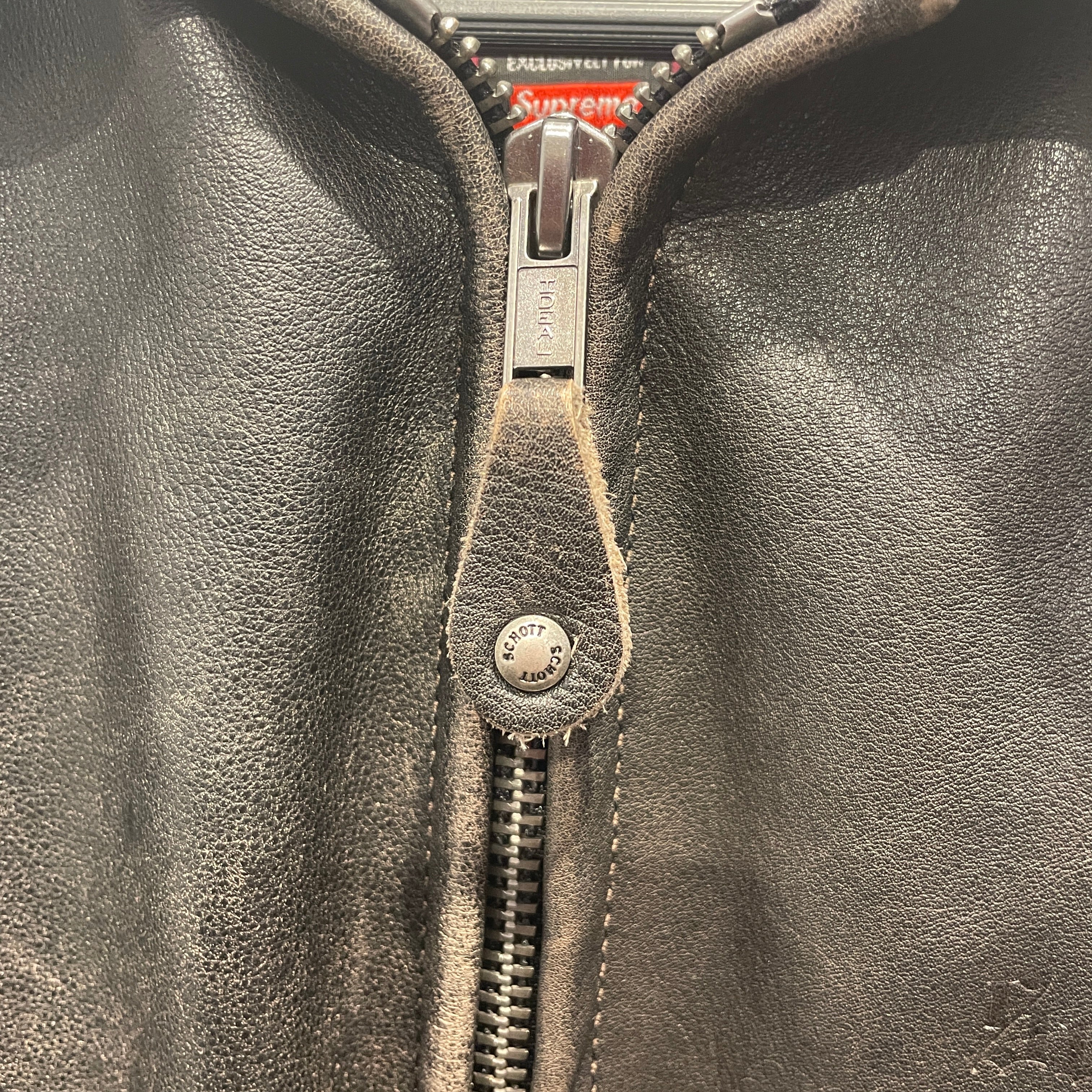 Supreme/Leather Jkt/M/Leather/BRW/SCHOTT COLLAB view 5