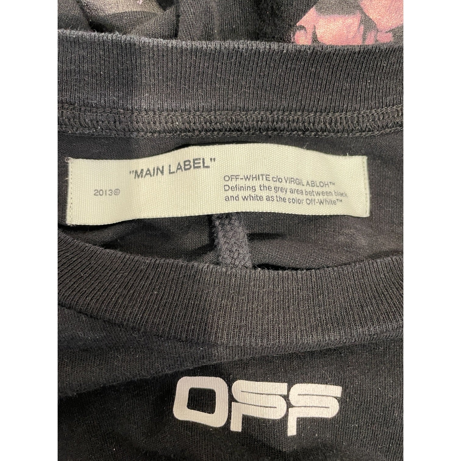 OFF-WHITE/T-Shirt/XS/Cotton/BLK/13TH CENTURY BACK view 3