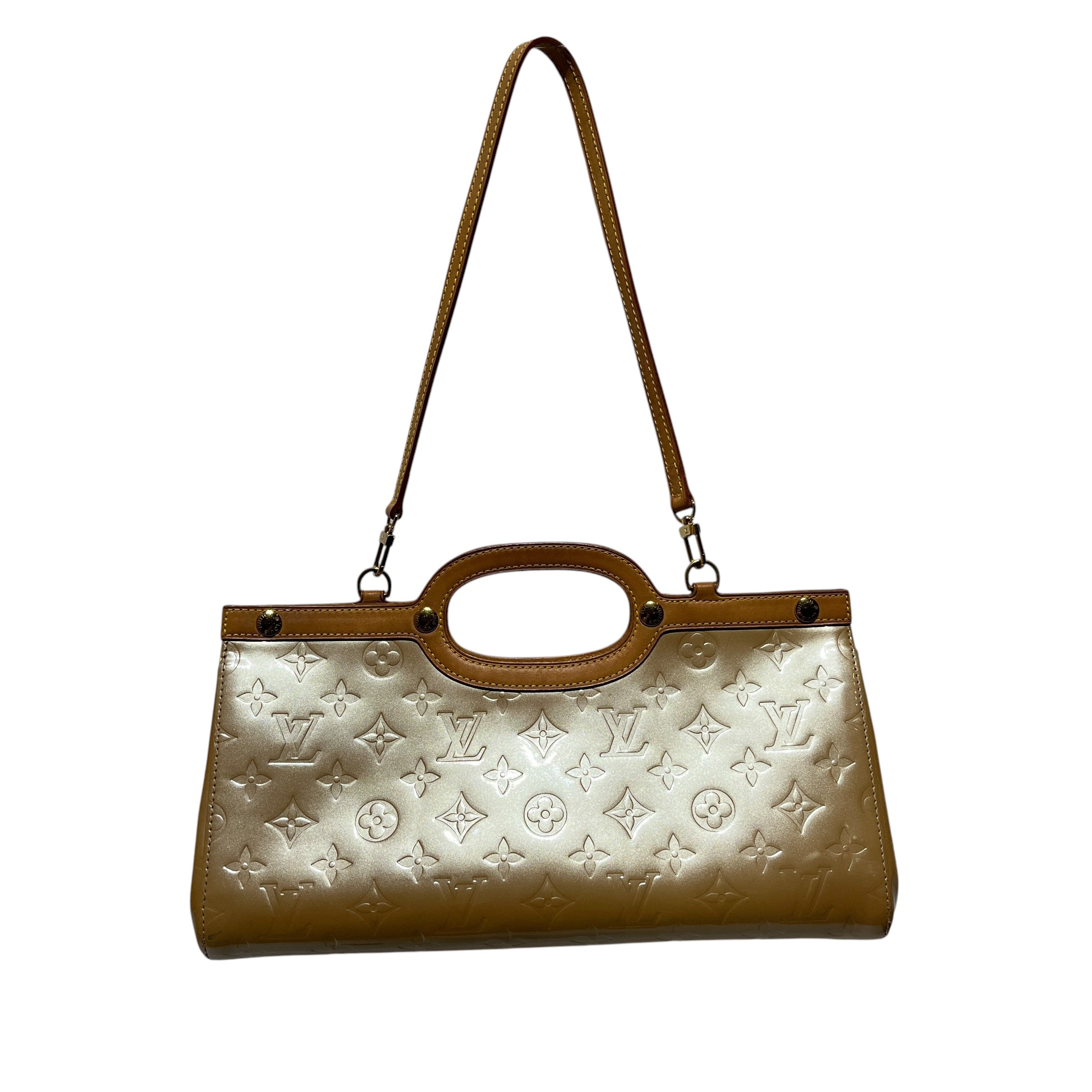 LOUIS VUITTON/Hand Bag/Monogram/Leather/YEL/VERNIS ROXBURY DRIVE view 1