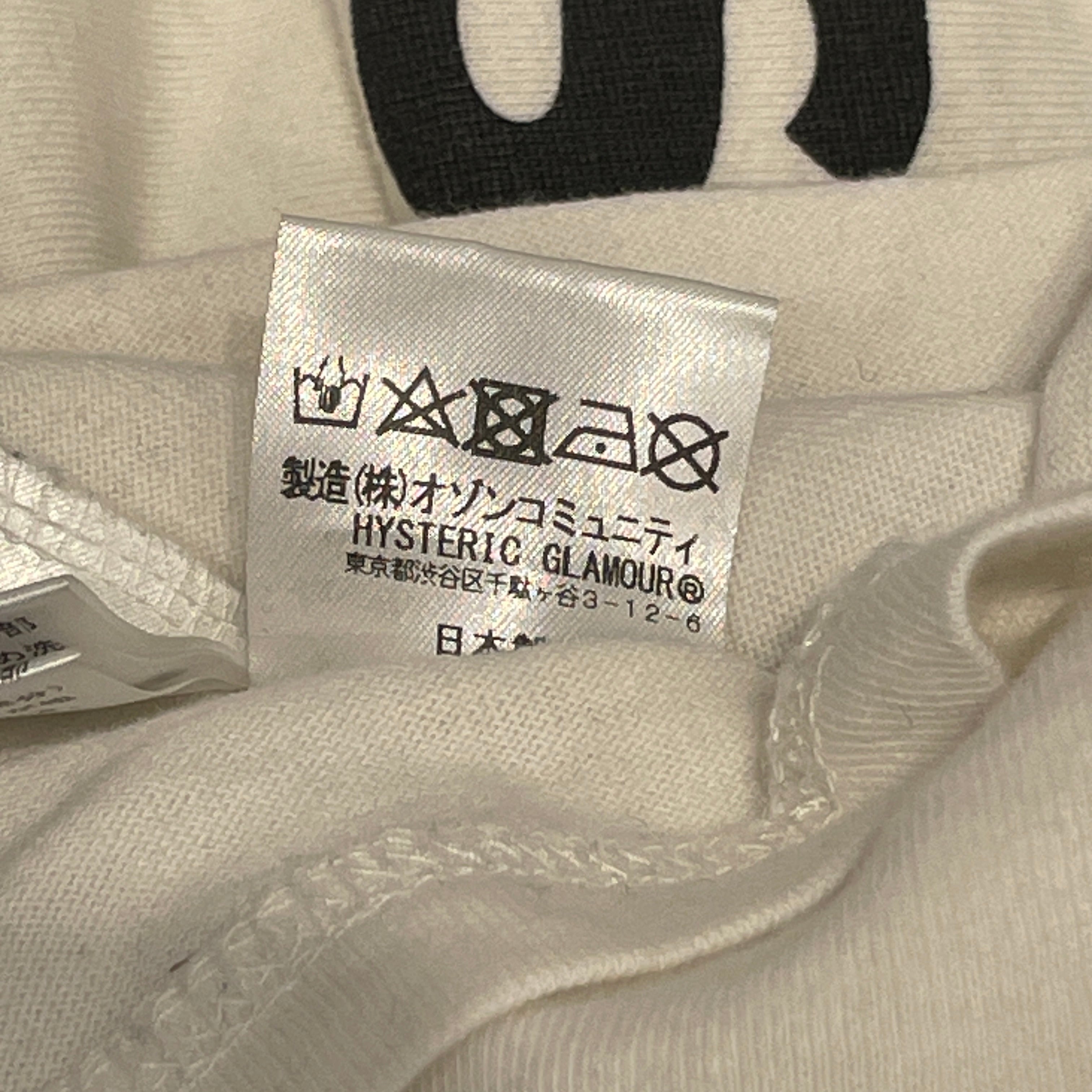 HYSTERIC GLAMOUR/T-Shirt/FREE/Cotton/WHT/Graphic/QUEEN WAS HERE view 3