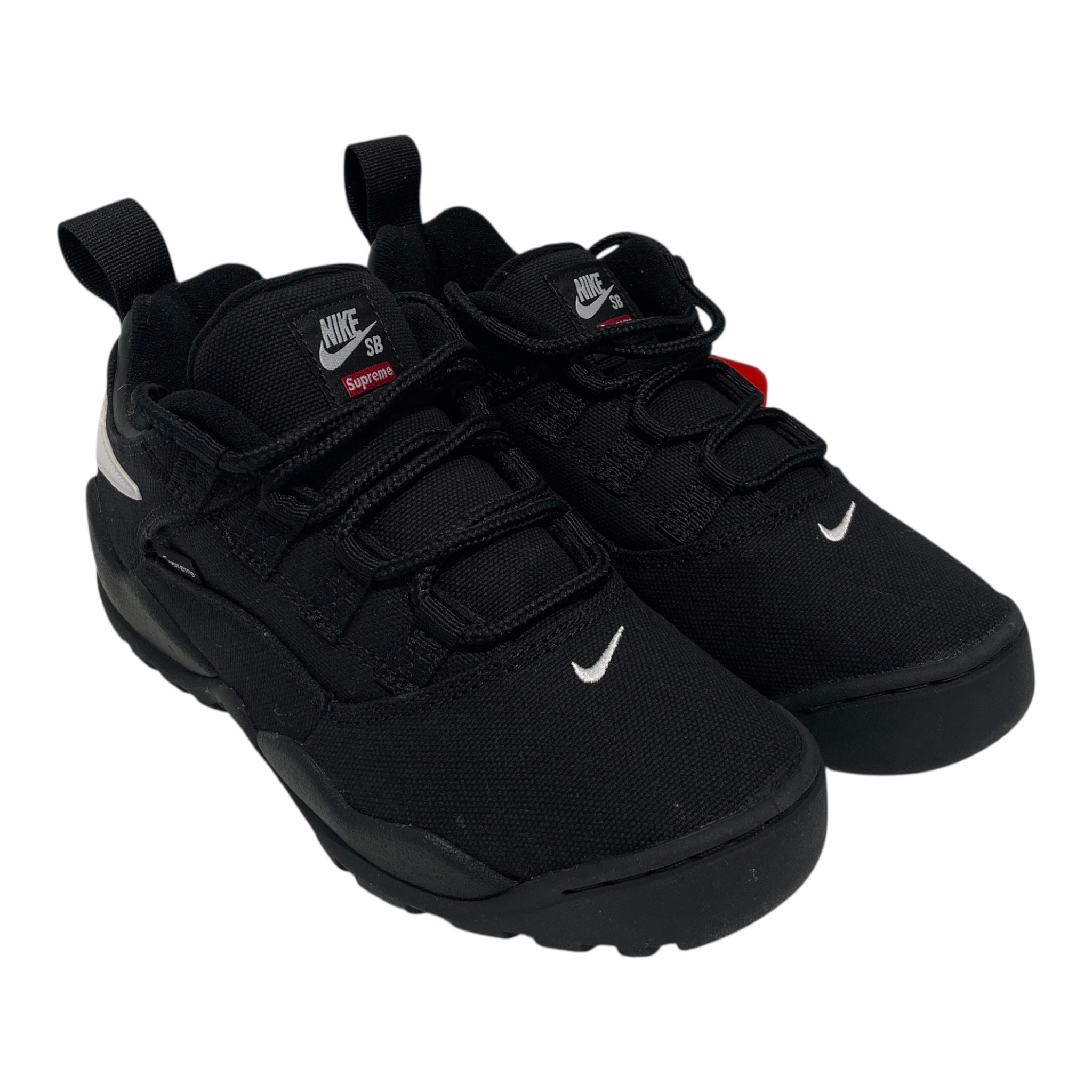 NIKE/NIKE/Supreme/Low-Sneakers/US 5/Graphic/BLK/Darwin Low Supreme view 1