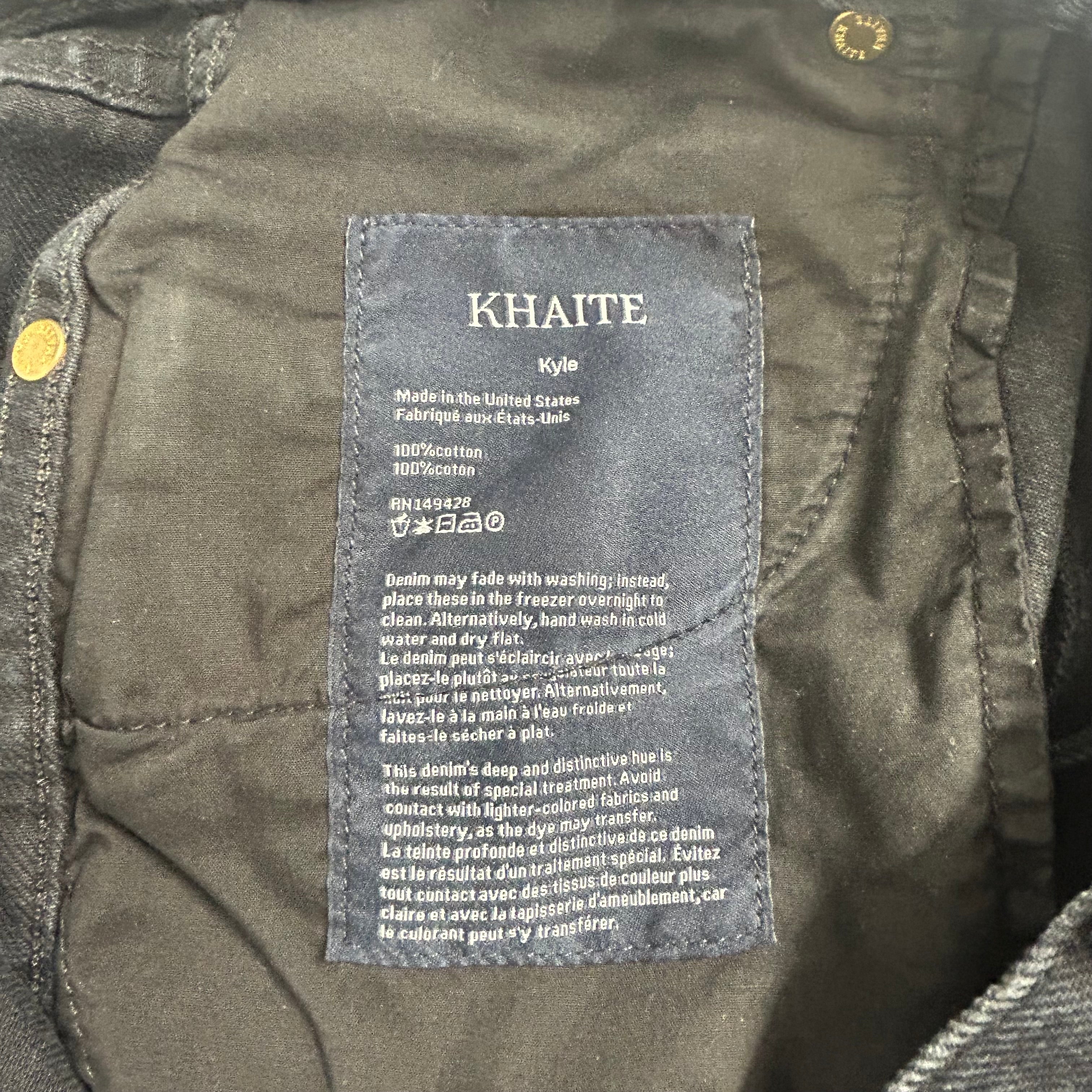KHAITE/Pants/28/Cotton/BLK/ view 4
