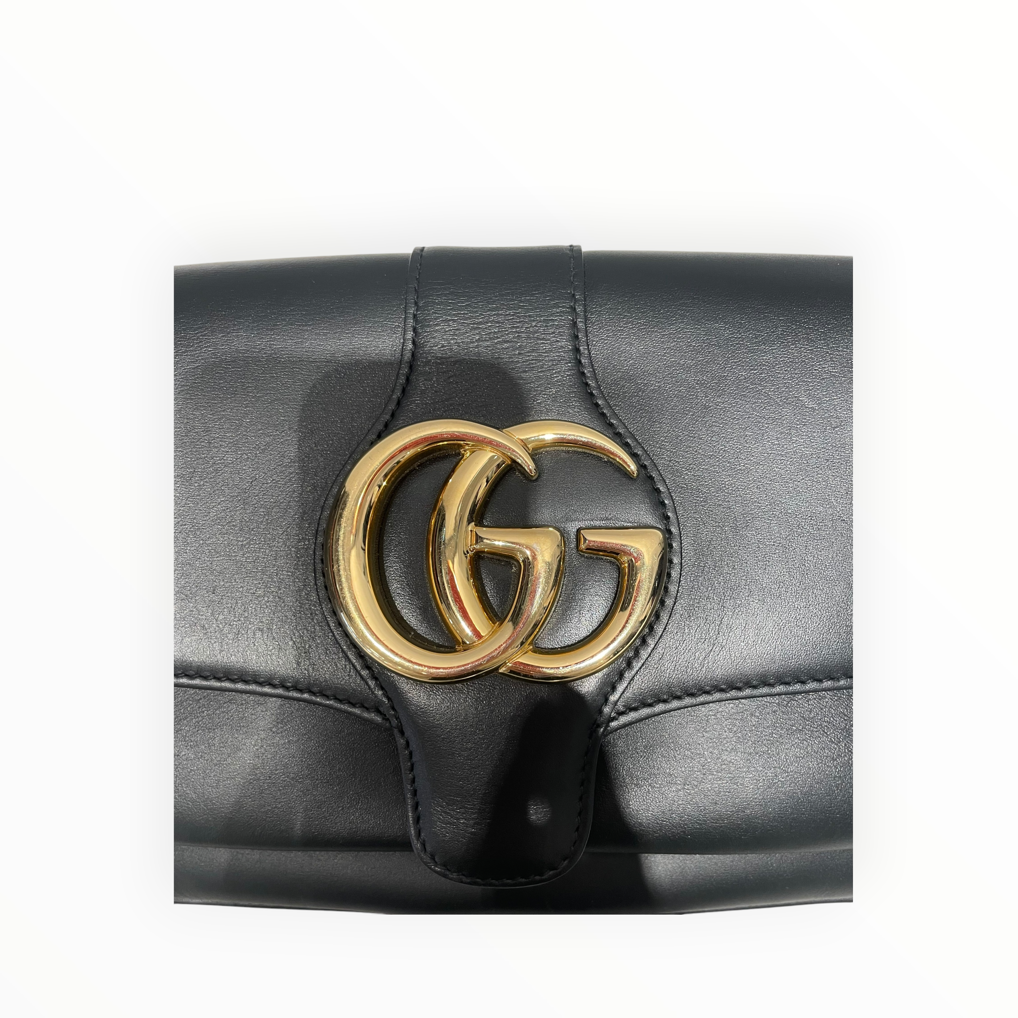 GUCCI/Cross Body Bag/Leather/BLK/arli small gold tone view 6