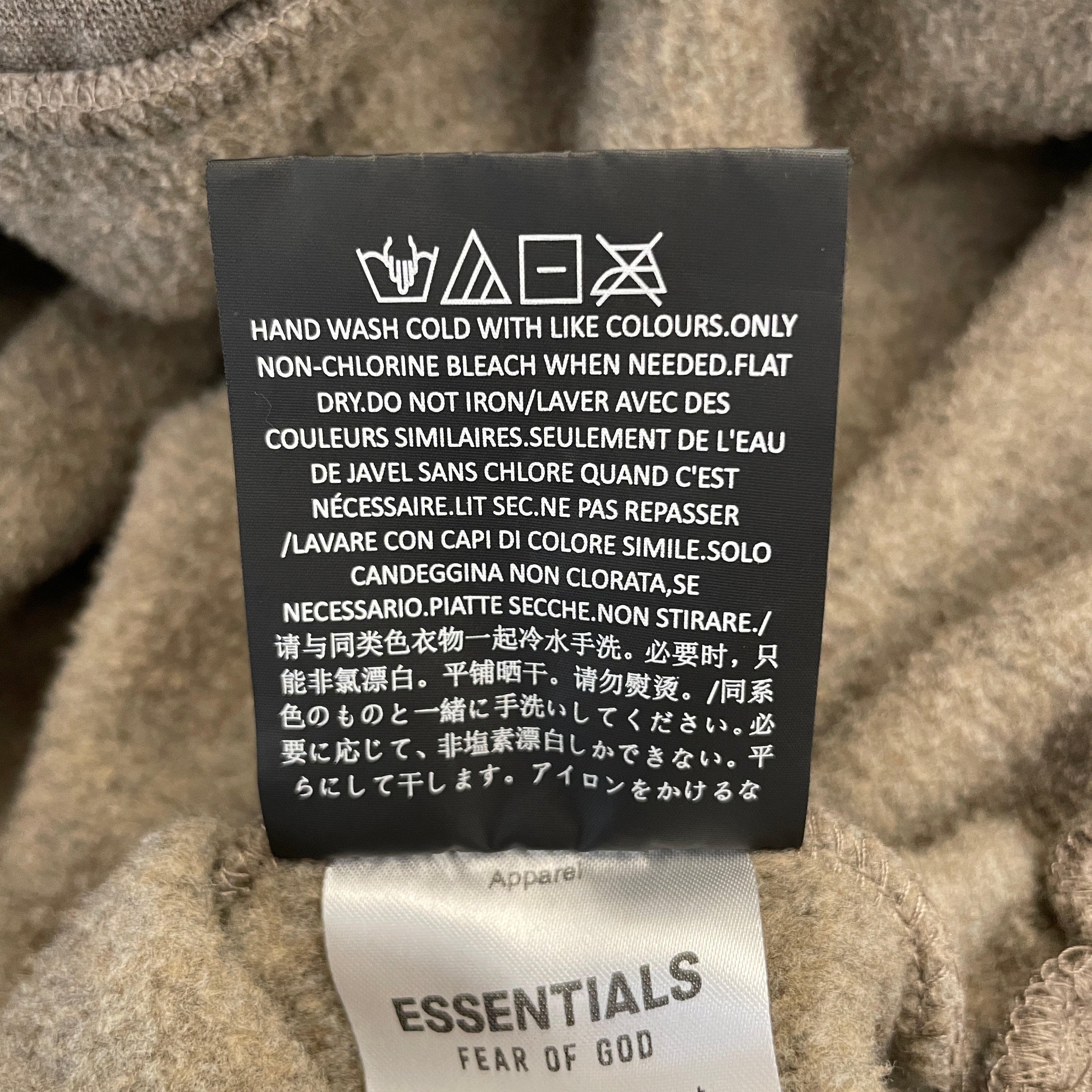 FOG ESSENTIALS/Hoodie/XXL/Cotton/GRY/RUBBERLOGO view 3