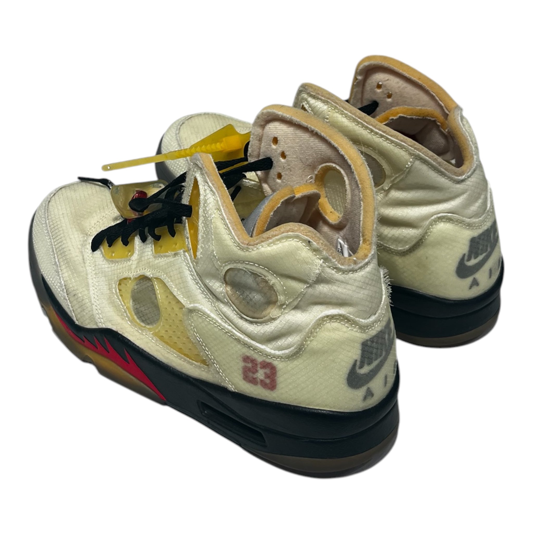 NIKE/OFF-WHITE/Hi-Sneakers/US 11.5/Polyester/CRM/JORDAN 5 RETRO SAIL view 2