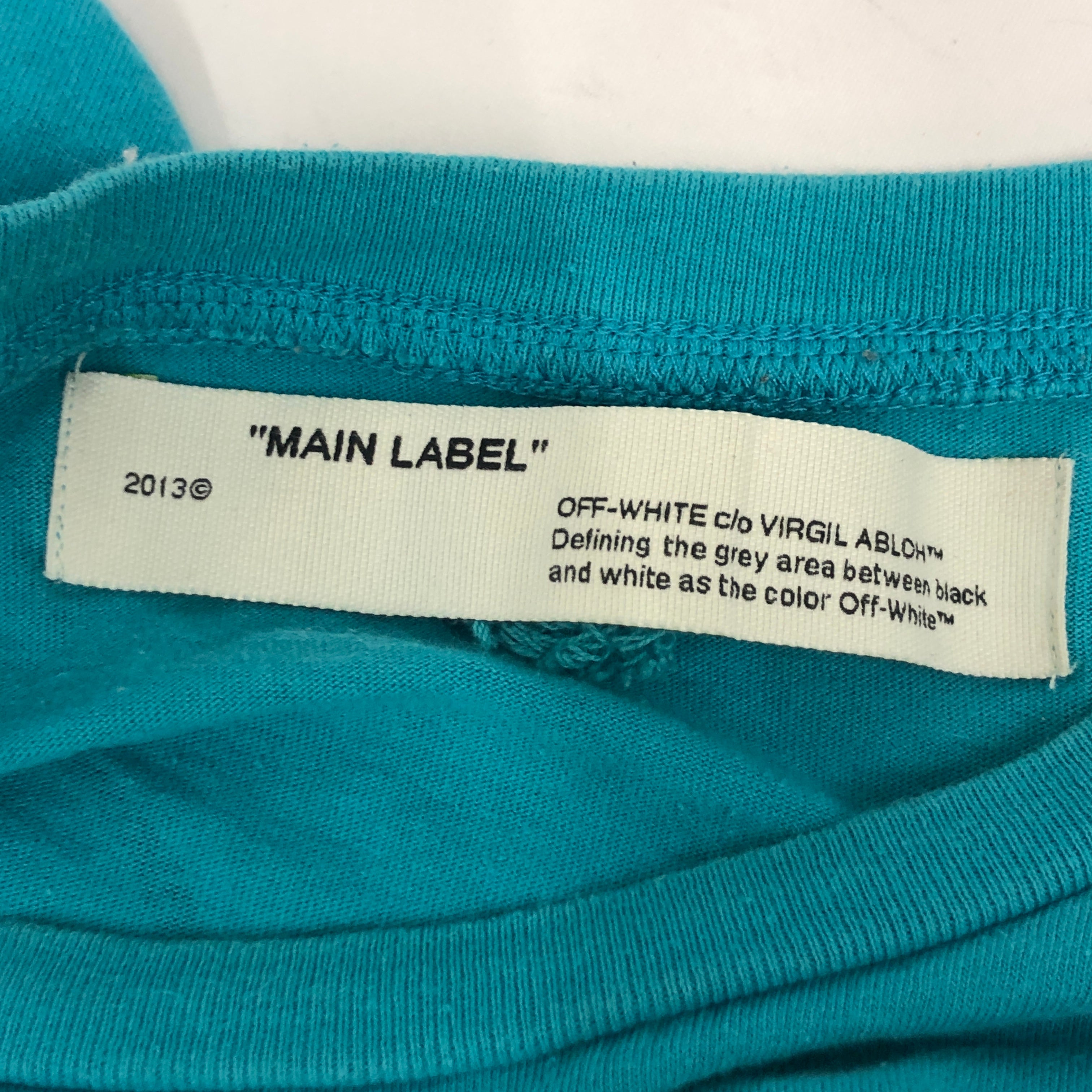 OFF-WHITE/LS T-Shirt/XL/Cotton/BLU/ view 3