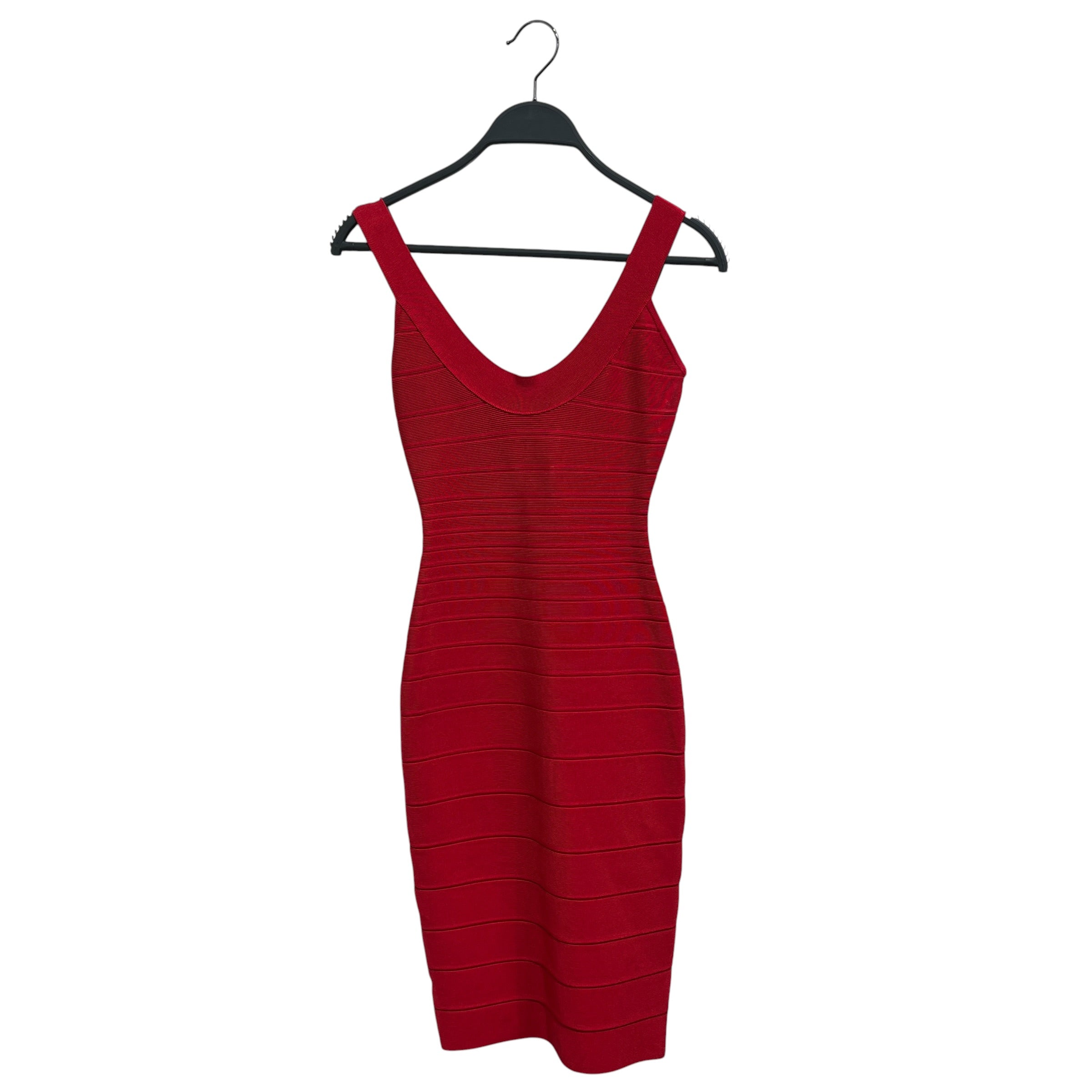 Herve Leger/Dress/XXS/Polyester/RED/Midi Length/bandage dress view 1