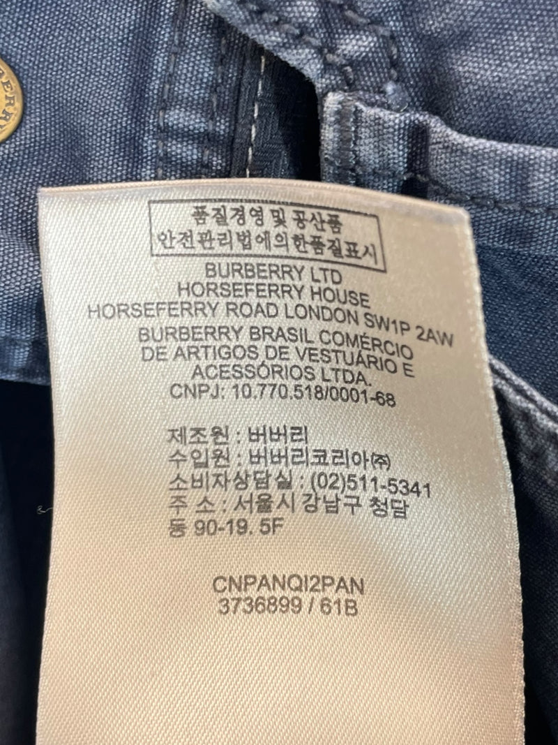 BURBERRY BRIT/Cargo Pants/4/Cotton/NVY/Button Fly/3736899