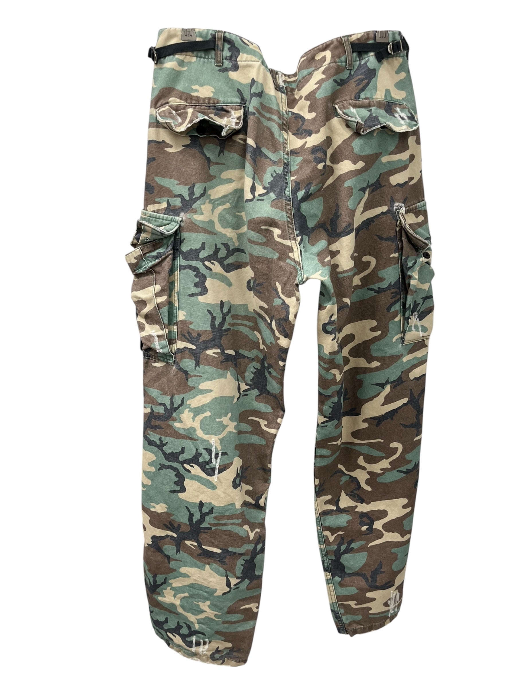 ERL/Pants/XXL/Cotton/GRN/Camouflage/DISTRESSED CARGO CAMOS view 2