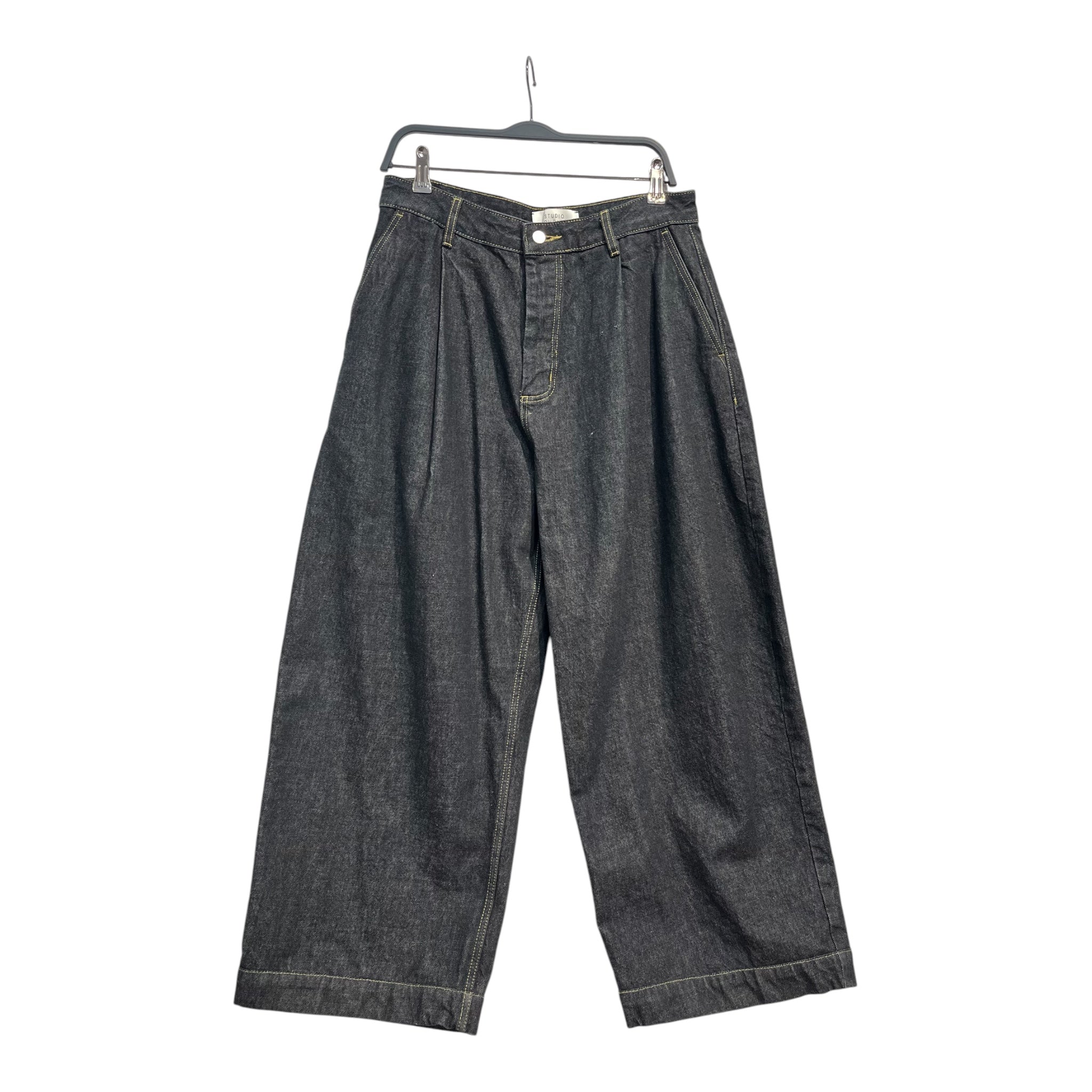 STUDIO NICHOLSON/Pants/2/Cotton/IDG/PLEATED FRONT WAIST view 1