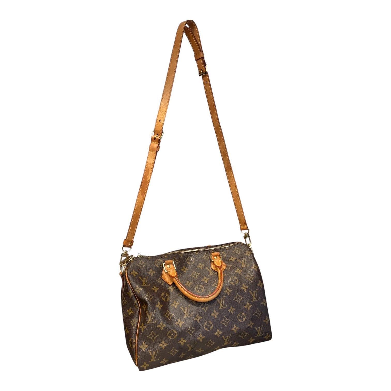 LOUIS VUITTON/Cross Body Bag/All Over Print/Leather/BRW/SPEEDY 30 view 2