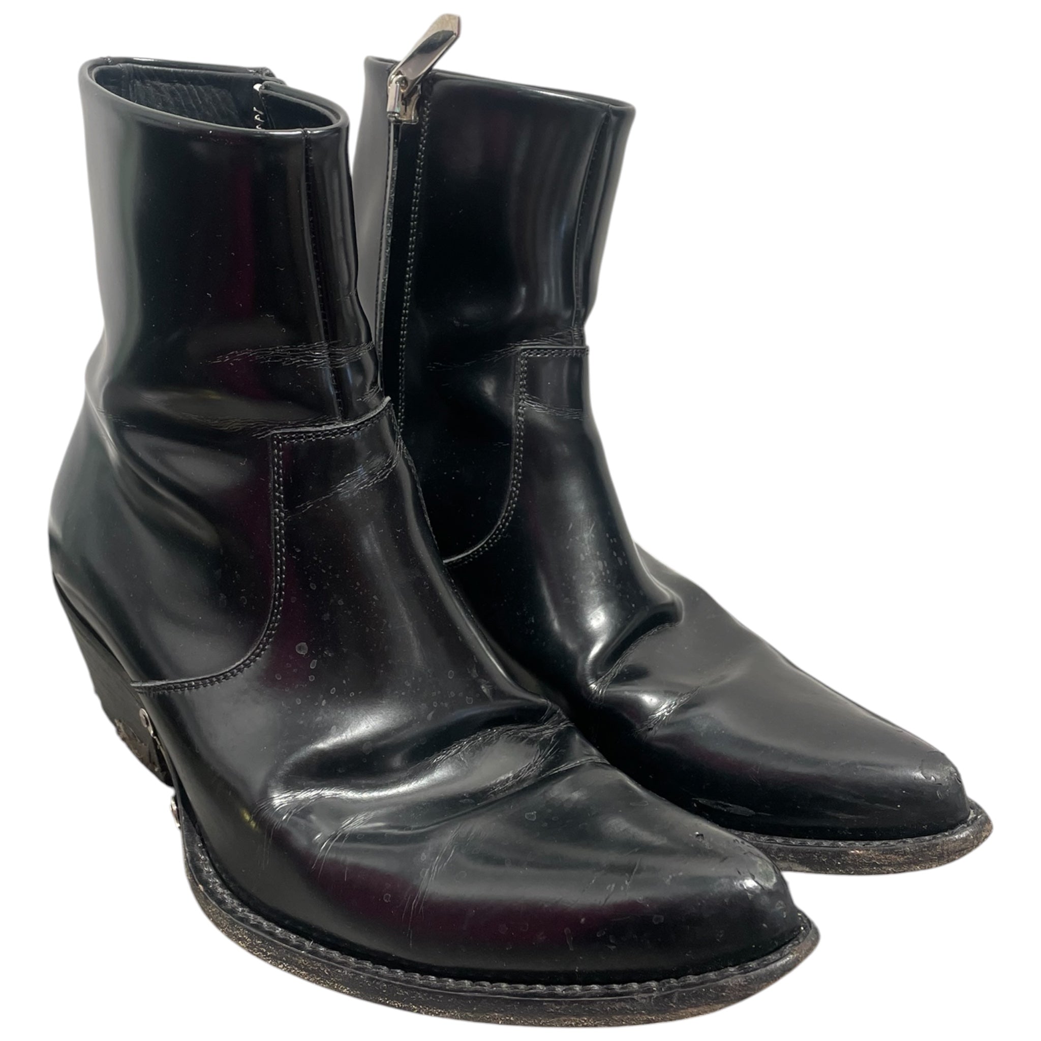 Calvin Klein 205W39NYC/Boots/US 9/Leather/BLK/WESTERN STYLE POINTED BOOTS view 1