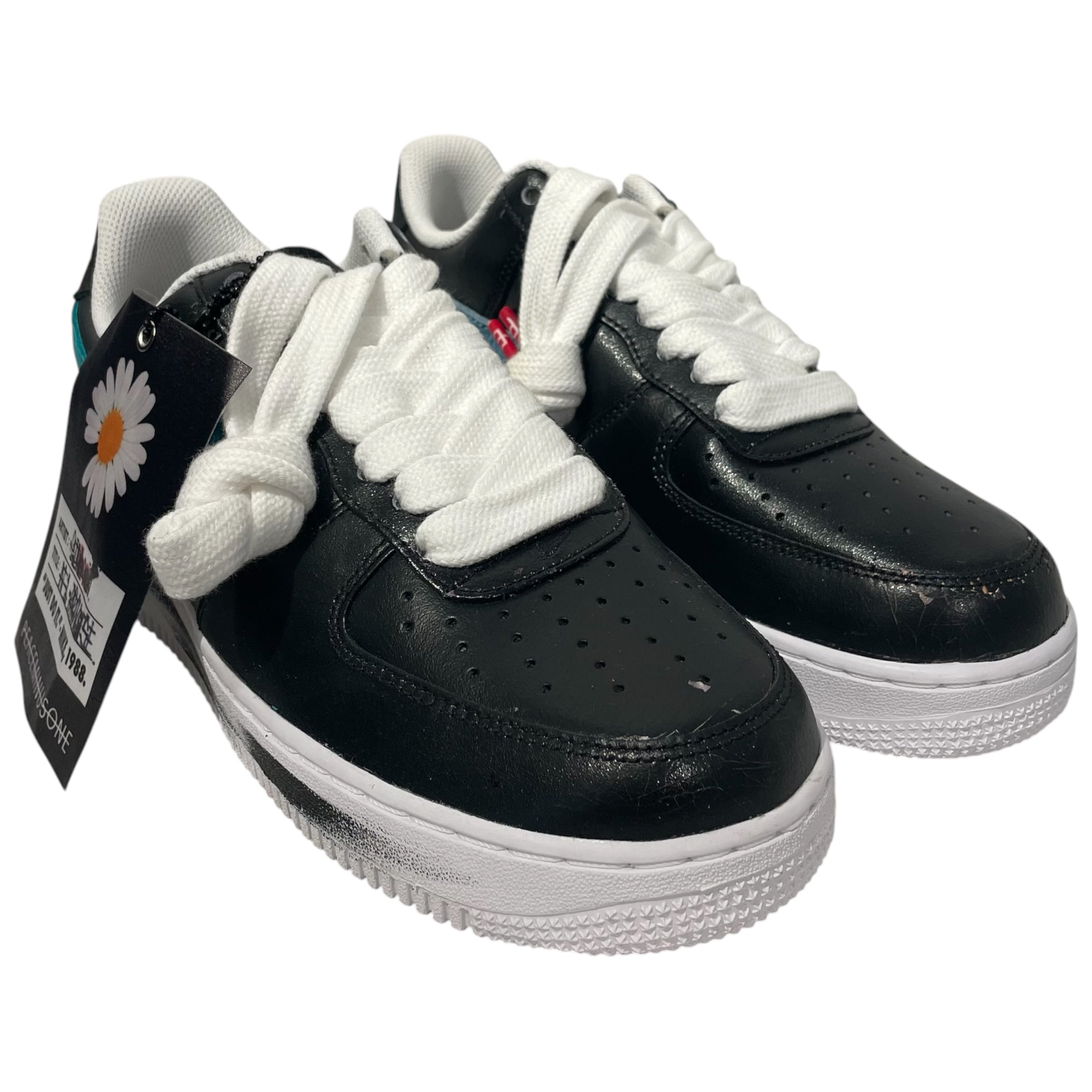 NIKE/Low-Sneakers/US 7.5/Leather/BLK/AIR FORCE 1 PARANOISE '07 view 1
