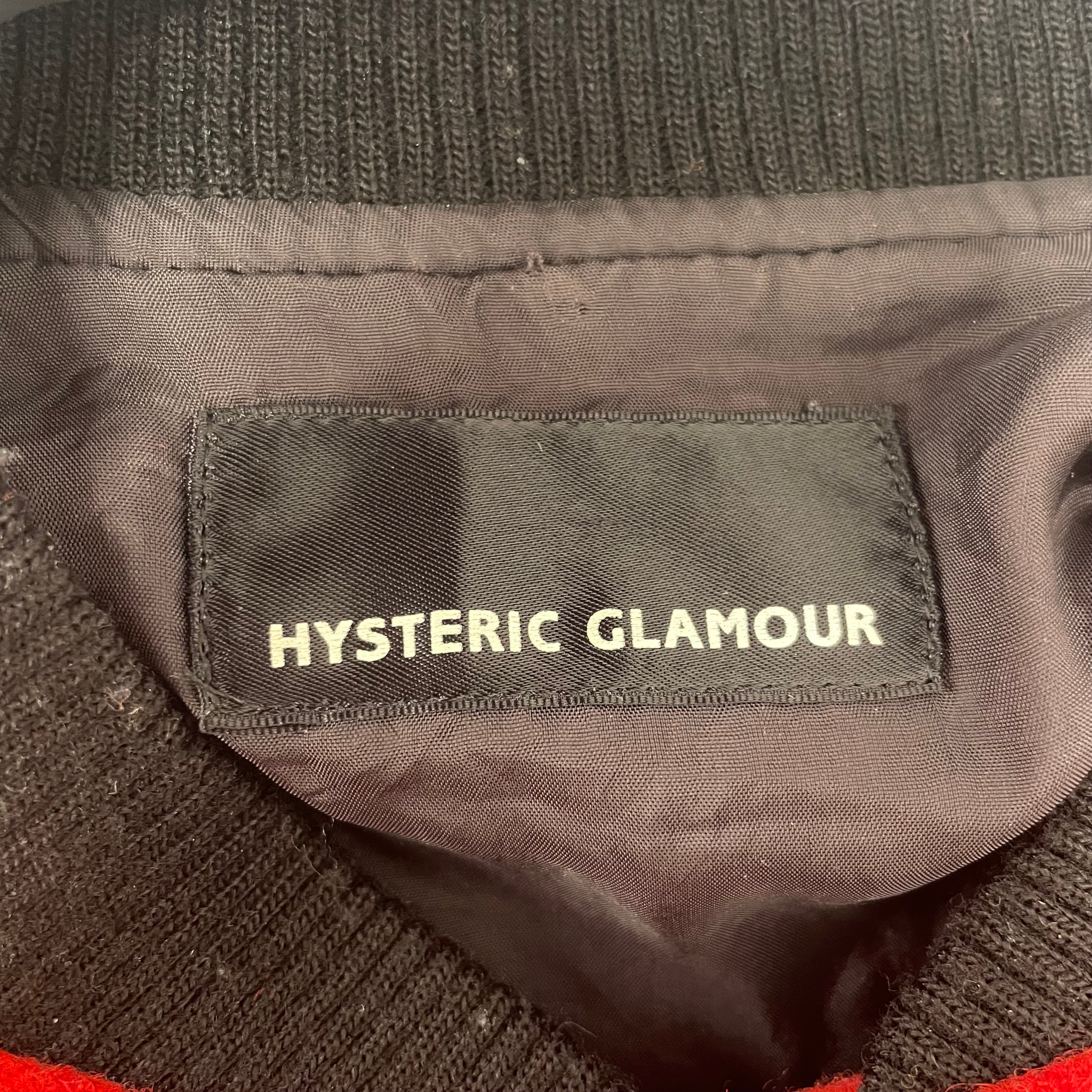HYSTERIC GLAMOUR/Jacket/RED/HYSTERIC LOVE QUEENS VARSITY view 3