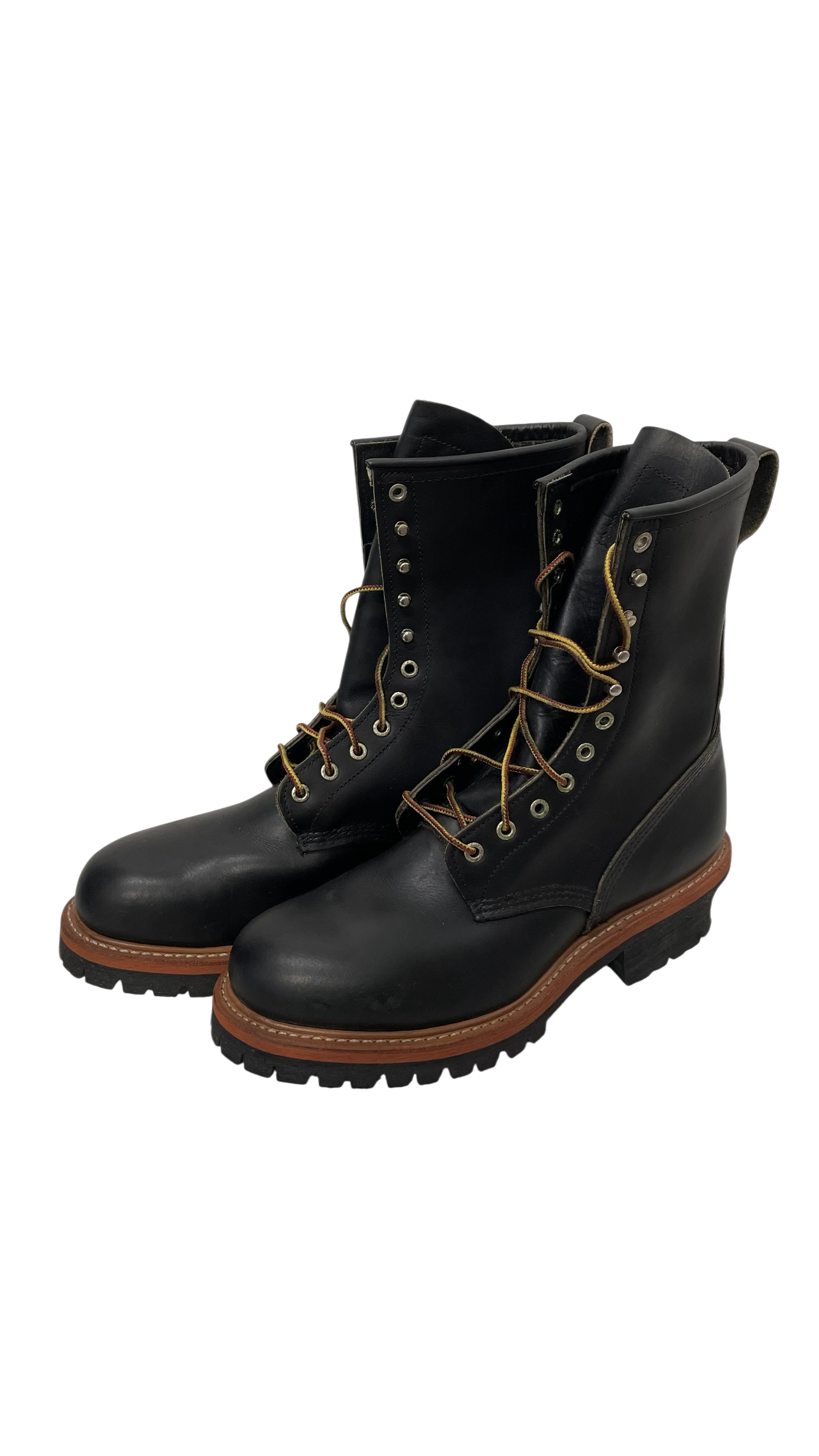 RED WING/Lace Up Boots/US 10.5/Leather/BLK/STEEL TOE LOGGER view 1