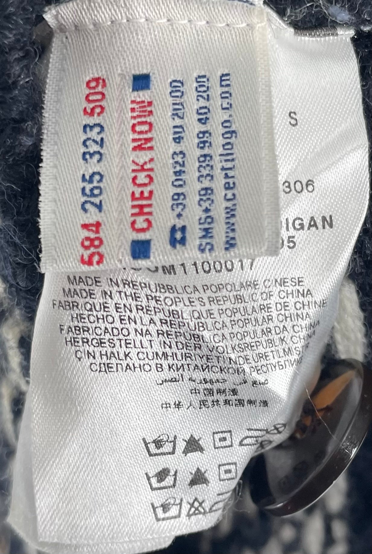 MONCLER/Cardigan/XL/All Over Print/Wool/MLT/MAGLIONE TRICOT CARDIGAN view 5