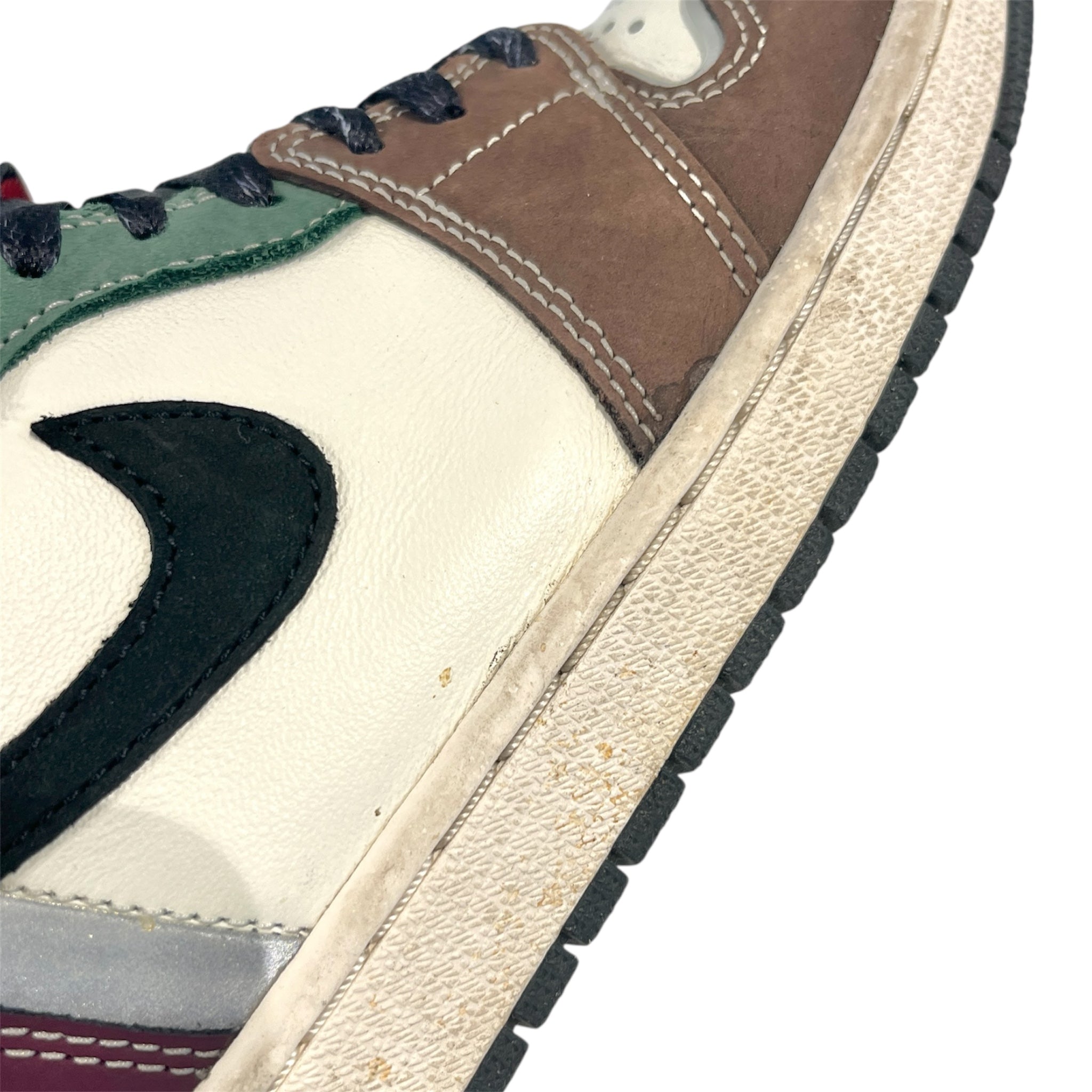 NIKE/Hi-Sneakers/US 8.5/Border/Leather/MLT/Hand Crafted OG view 5