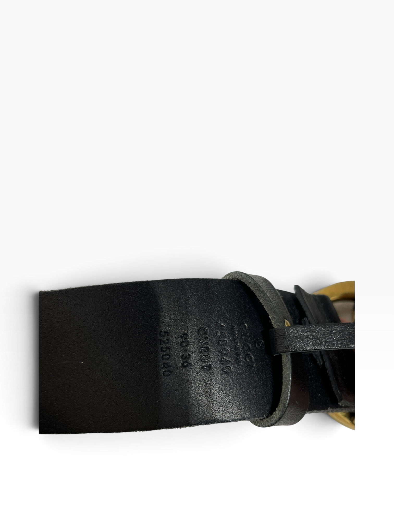 GUCCI/Belt/Leather/BLK/M's/SNAKE GG view 3