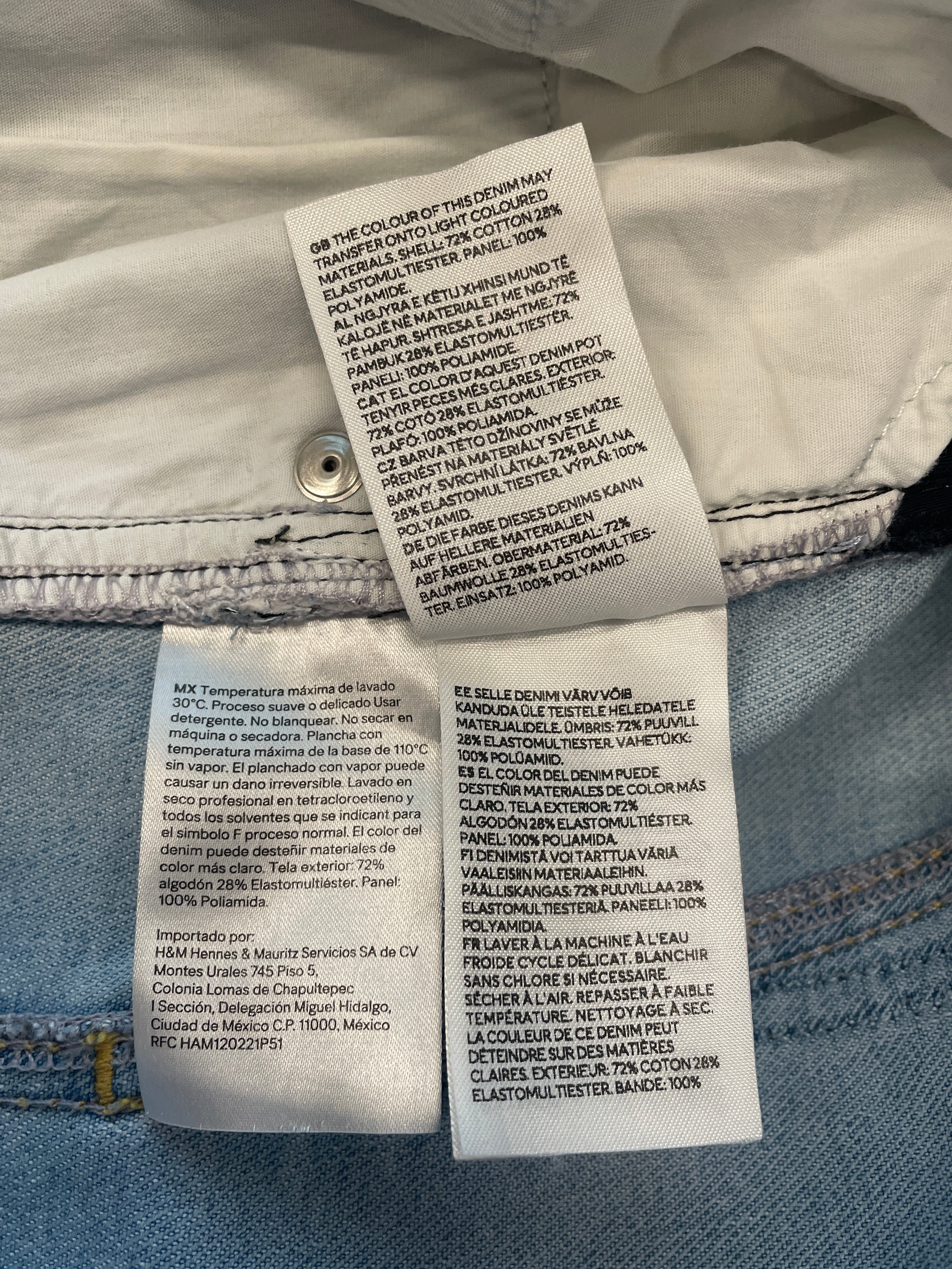 Thierry Mugler/H&M/Bootcut Pants/54/Denim/BLU/Border/SPIRAL JEANS MEN view 8