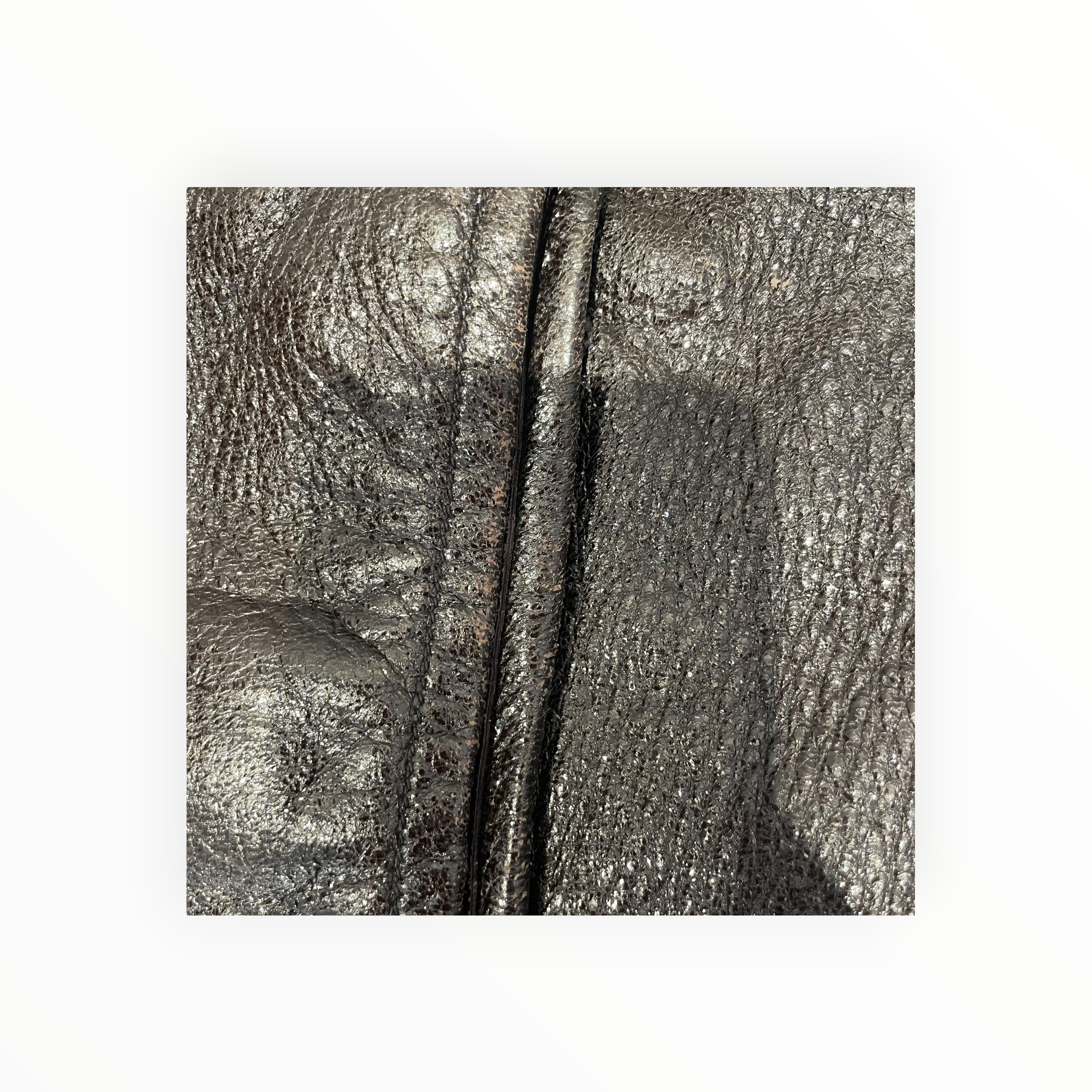 PRADA/Hand Bag/Leather/BLK/METALLIC CERVO view 8