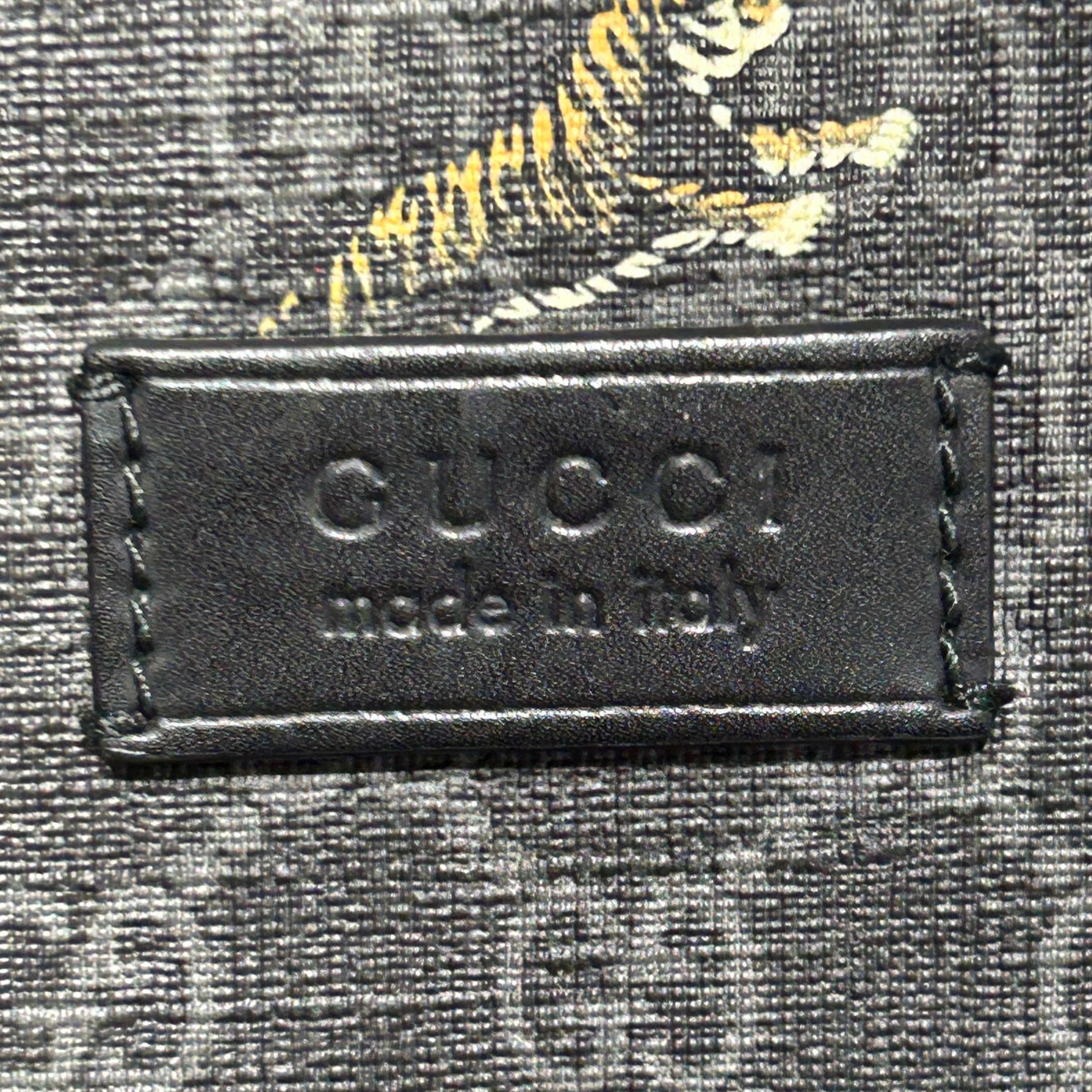 GUCCI/Tote Bag/OS/All Over Print/Leather/BLK/Soft GG Supreme Bestiary Tiger view 4