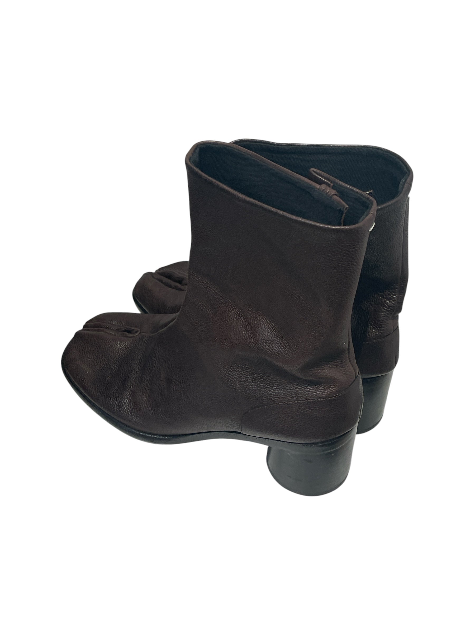 Maison Margiela/Boots/EU 41/Leather/BRW/HEELED TABI BOOTS view 2