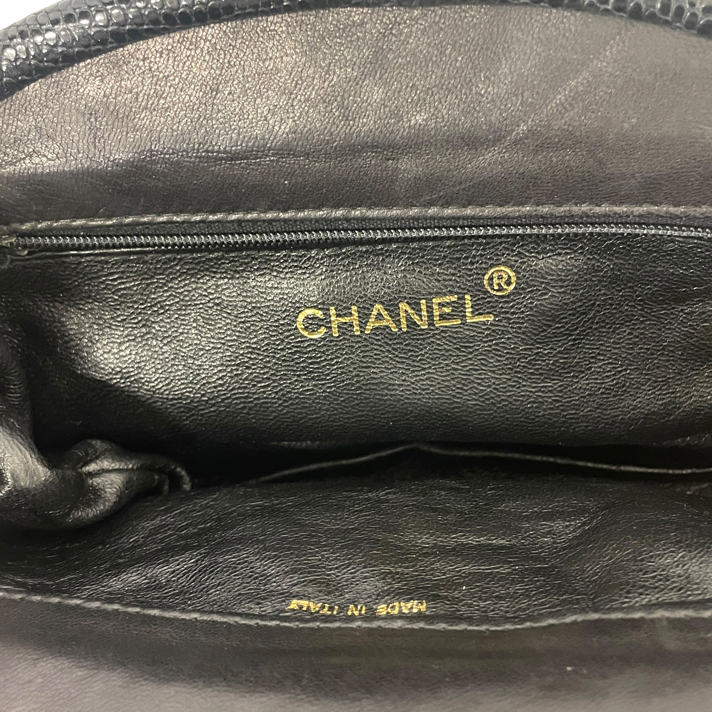 CHANEL/Cross Body Bag/Leather/BLK/Gold Chain/Quilted Leather view 5