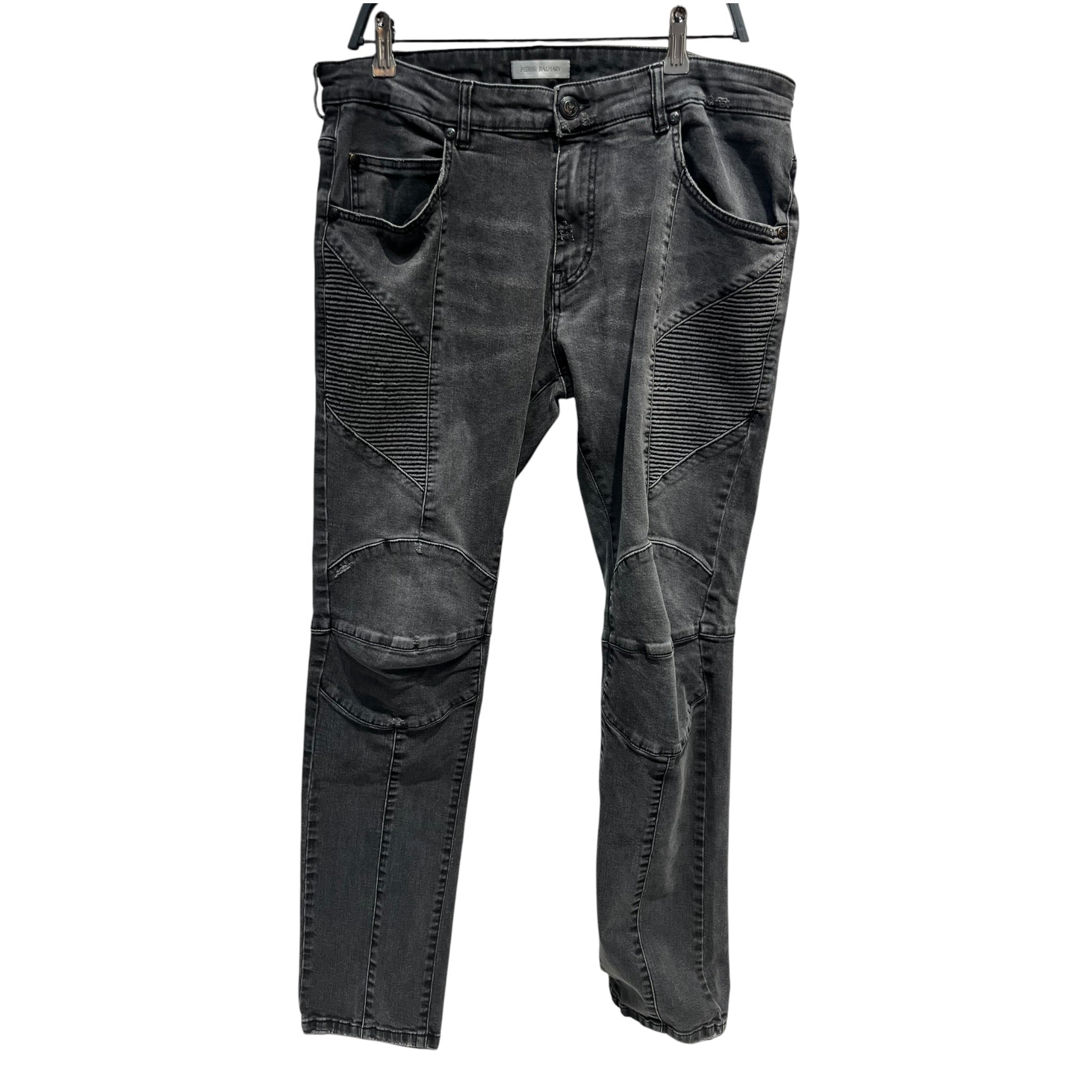 PIERRE BALMAIN/Skinny Pants/38/Denim/GRY/Moto Jeans view 1