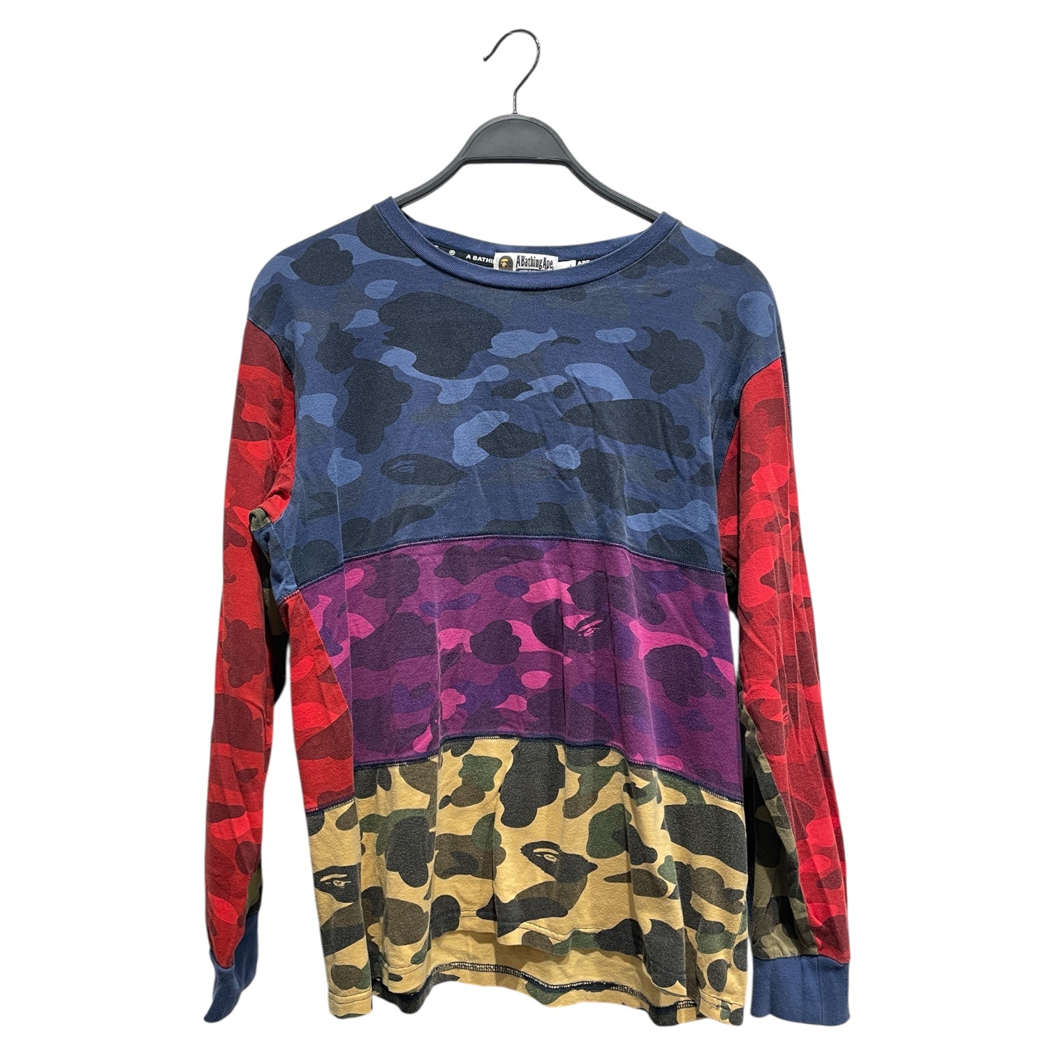 A BATHING APE/LS T-Shirt/L/Cotton/MLT/Camouflage/ view 1