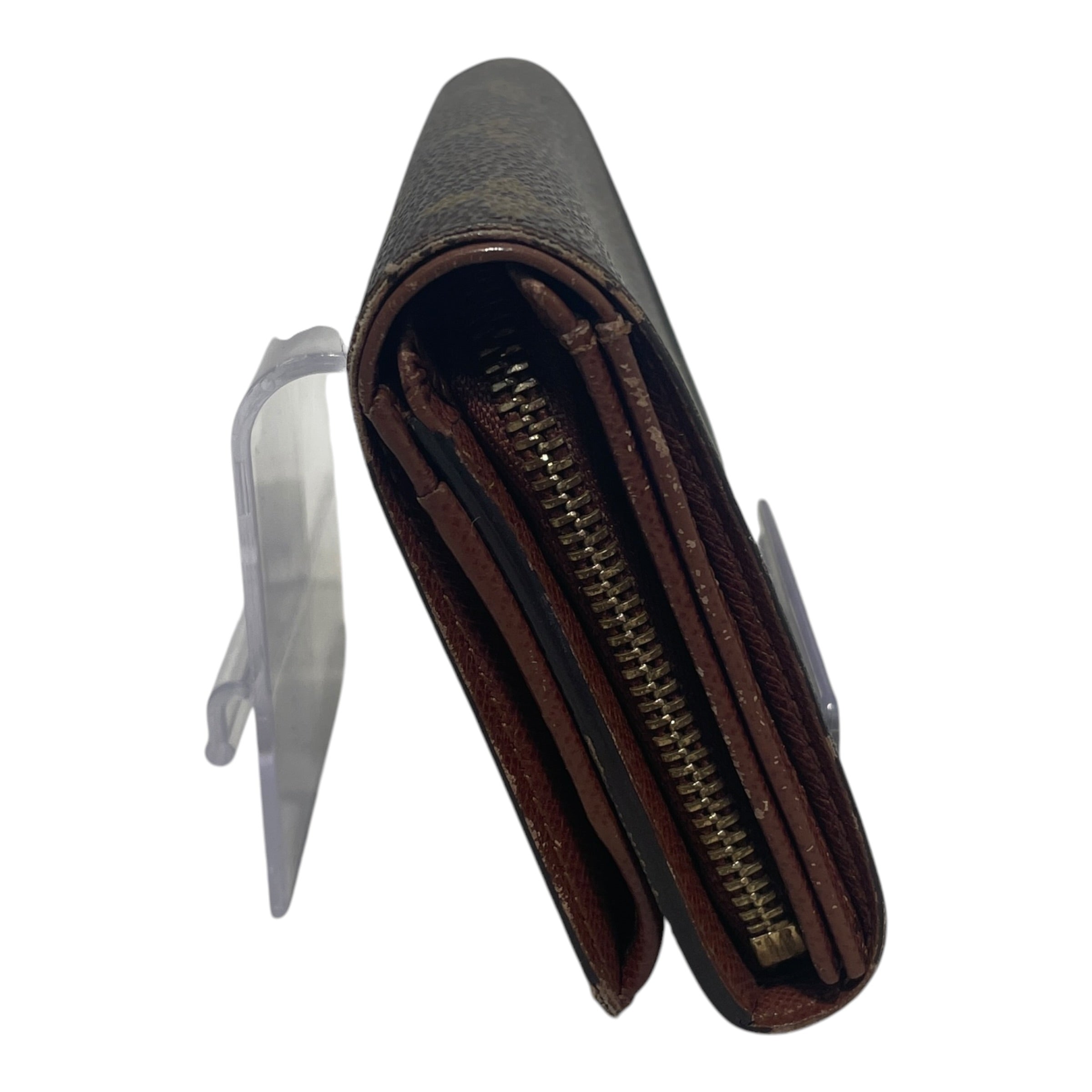 LOUIS VUITTON/Wallet/Monogram/Leather/BRW/L's/Porte-Monnaie Billets Tresor view 2