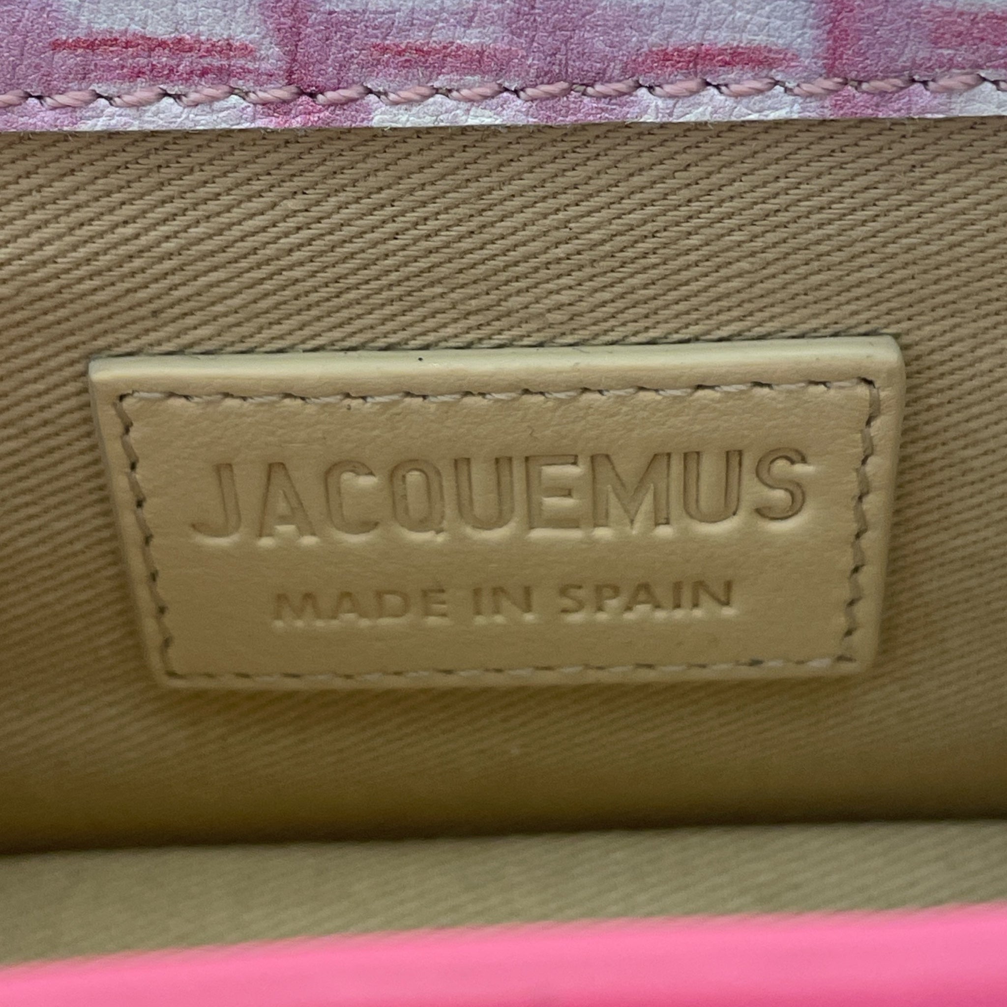 JACQUEMUS/Cross Body Bag/All Over Print/Leather/PNK/mini view 3