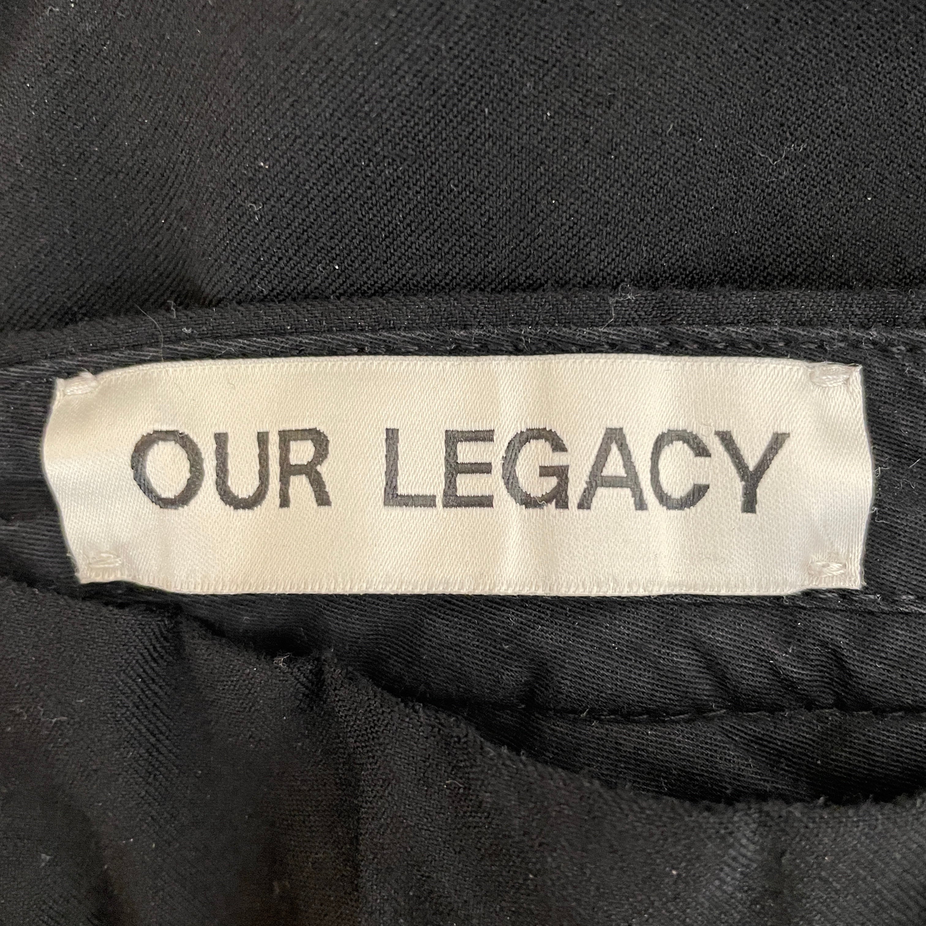 OUR LEGACY/Straight Pants/44/Cotton/BLK/ view 3