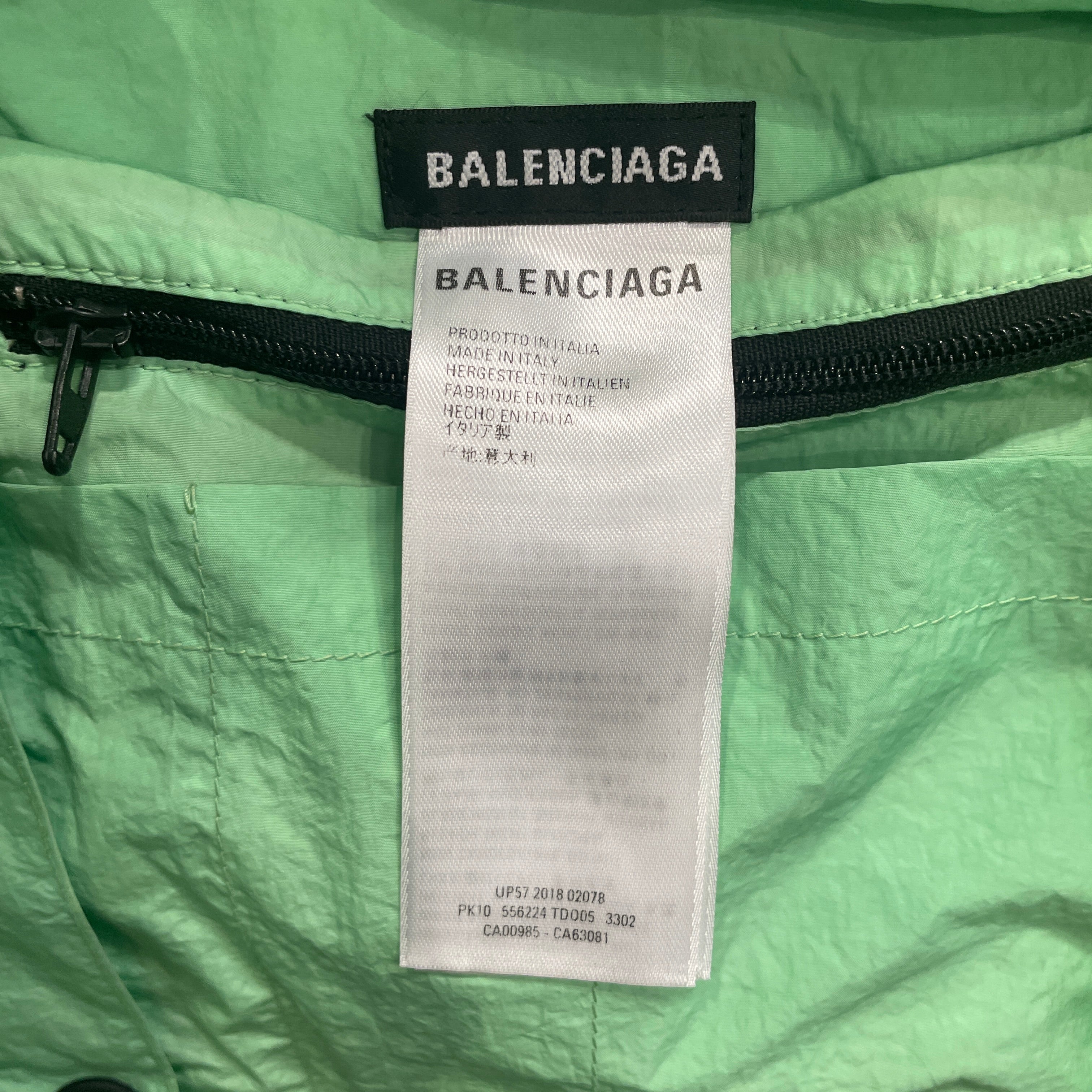 BALENCIAGA/Nylon Vest/48/Nylon/GRN/Utility/NEON GRN DETACHABLE POCKET view 6