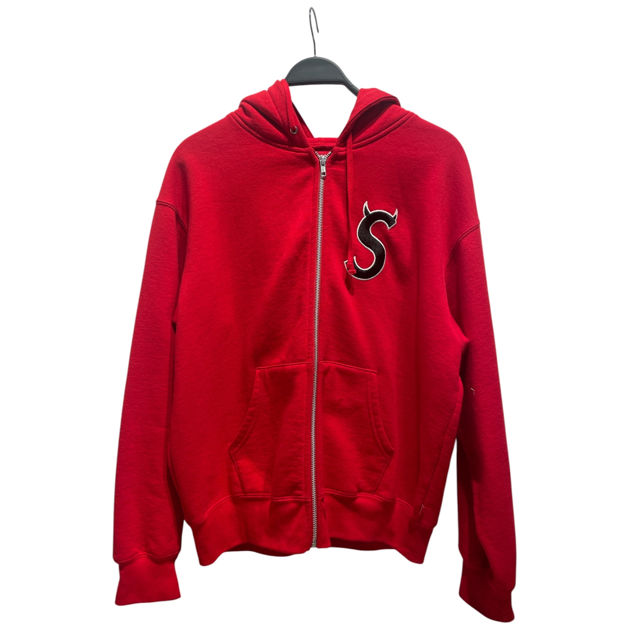 Supreme/Zip Up Hoodie/M/Cotton/RED/Devil S Zip Up view 1