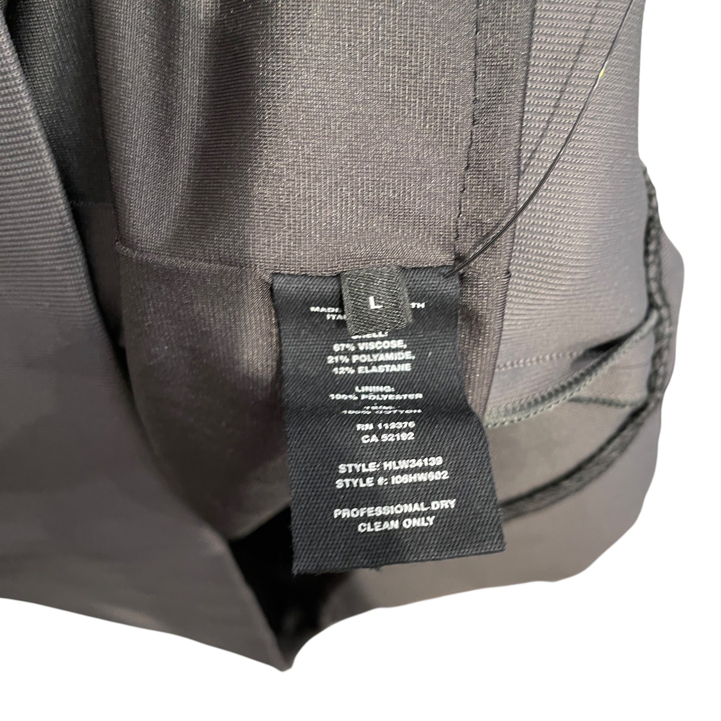 Helmut Lang/Shirt Dress/L/Polyester/GRY/OFF SHOULDER TWIST FRONT view 4