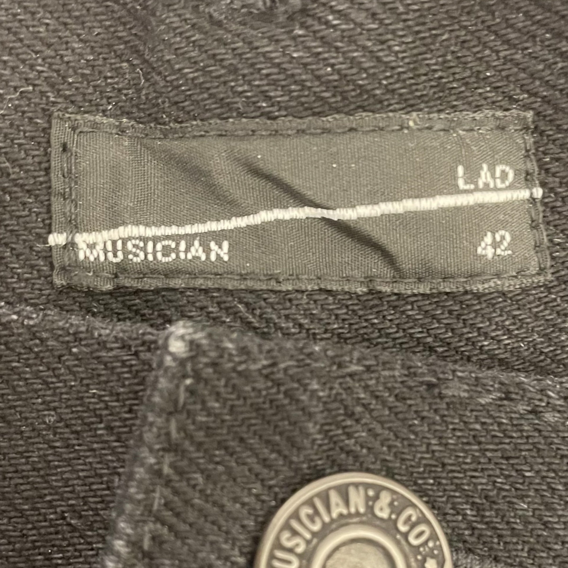 LAD MUSICIAN/Pants/42/Denim/BLK/ view 3