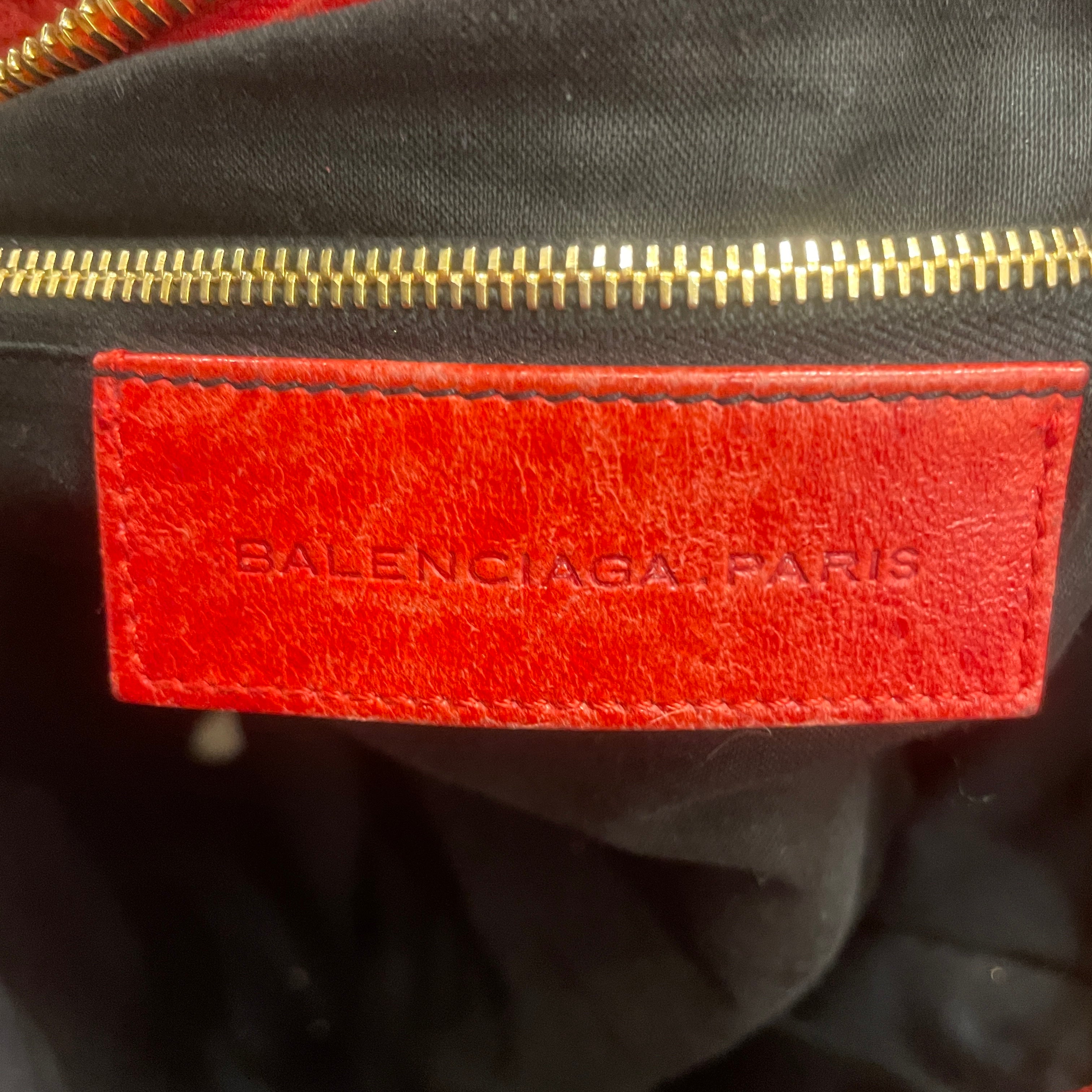 BALENCIAGA/Hand Bag/Lambskin/RED/CITY BAG/MOTORCYCLE/LAMBSKIN view 5