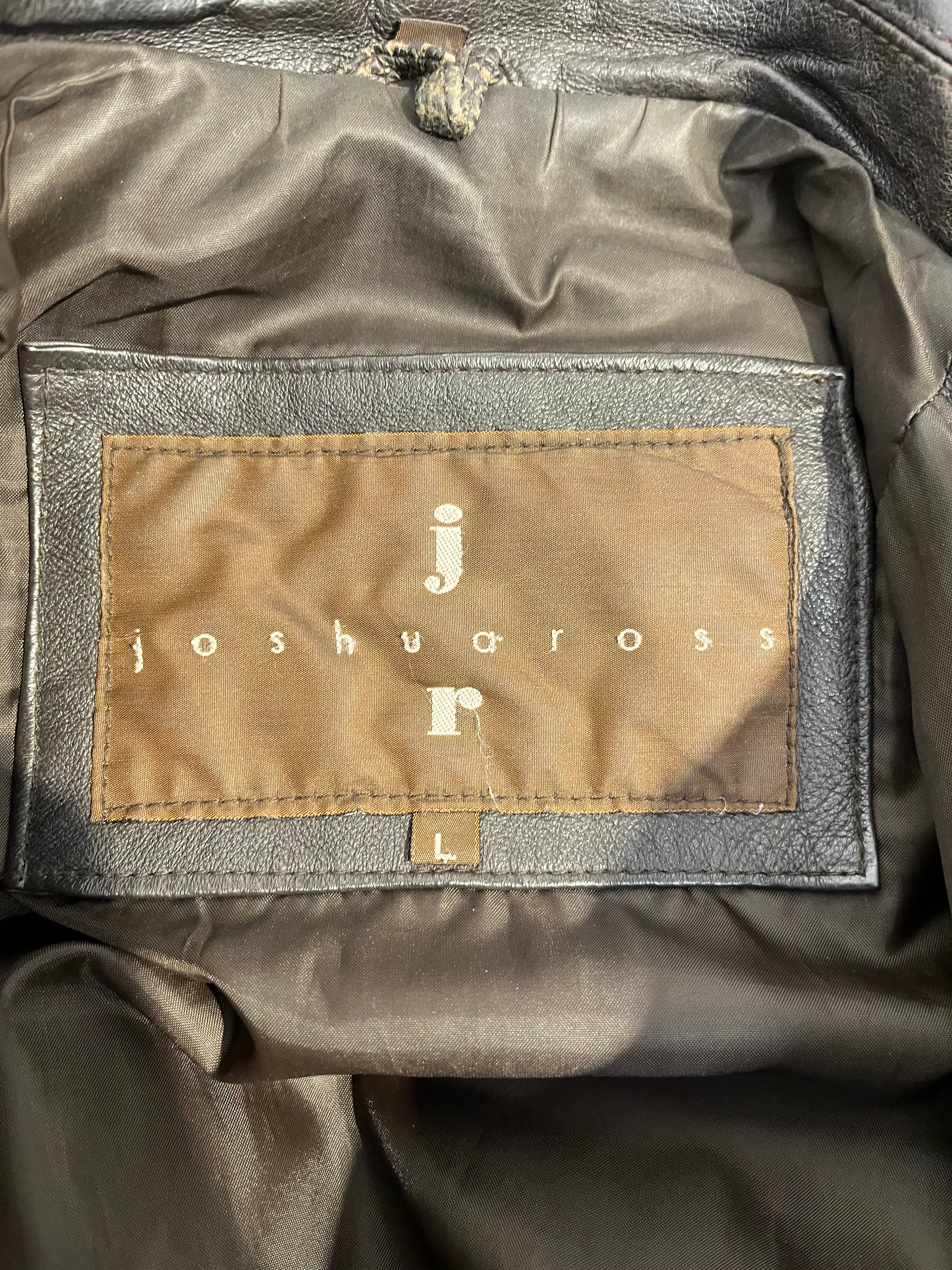 JOSHUAROSS/Leather Jkt/L/Leather/BRW/ view 3