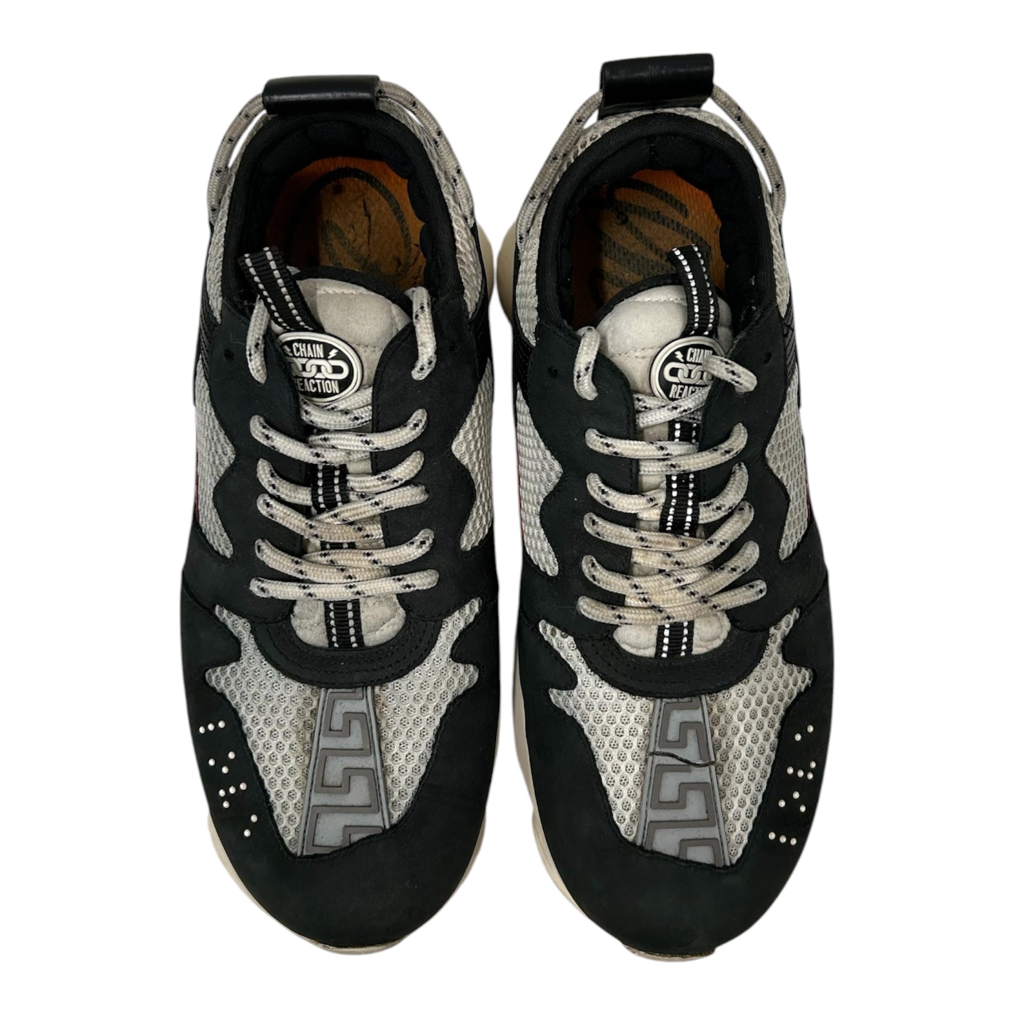VERSACE/Low-Sneakers/EU 42.5/Cotton/BLK/chain reaction view 4