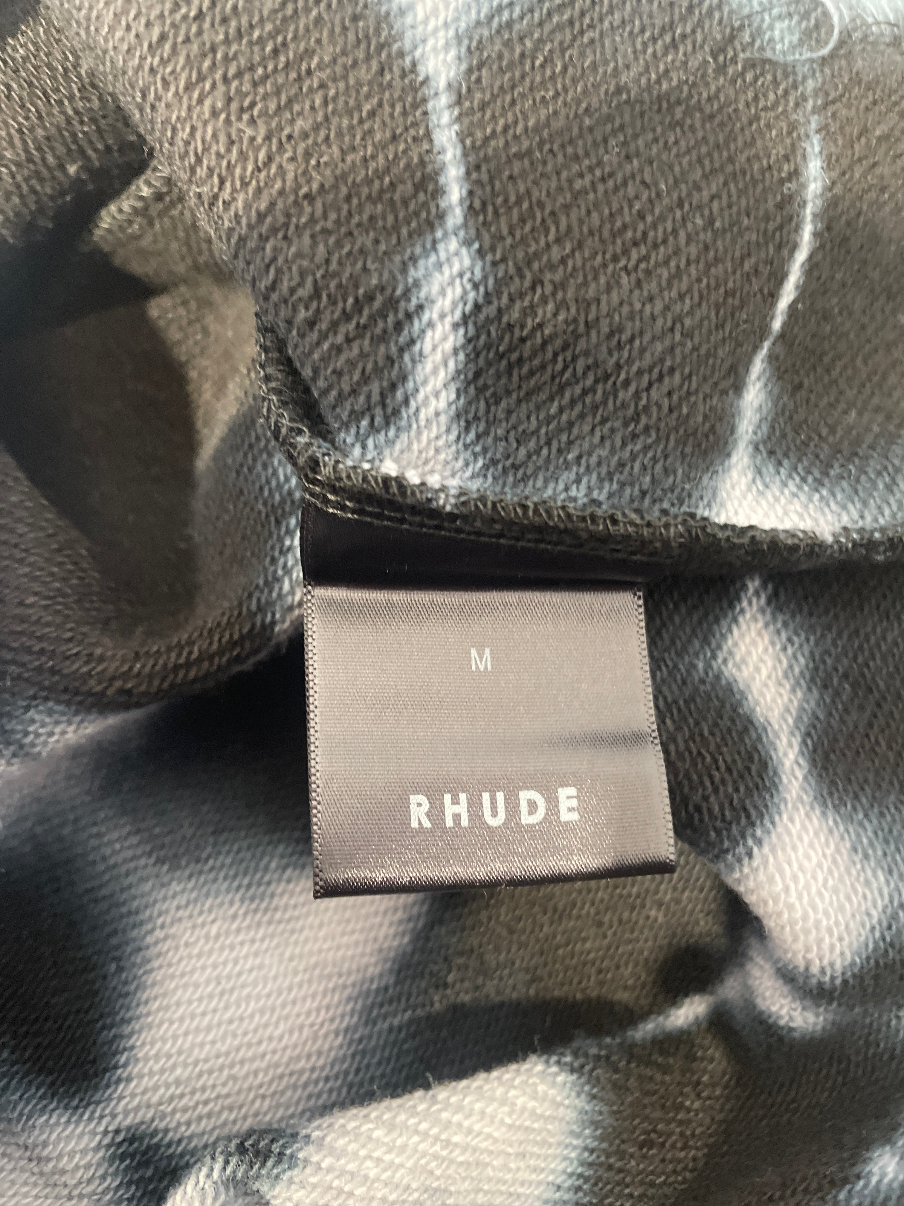 RHUDE/Hoodie/M/All Over Print/Cotton/BLK/ view 4