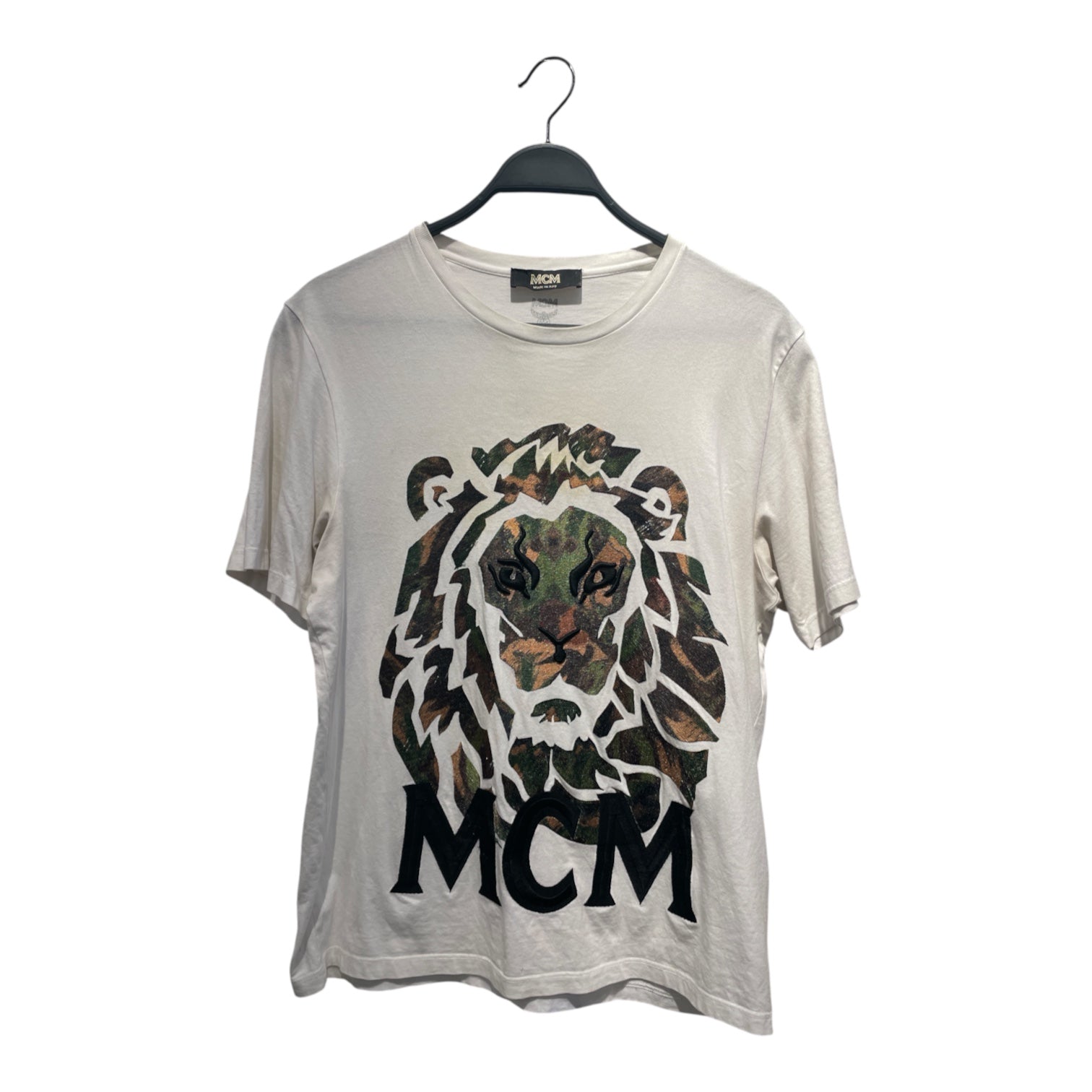 MCM/T-Shirt/S/Cotton/WHT/CAMO LION view 1