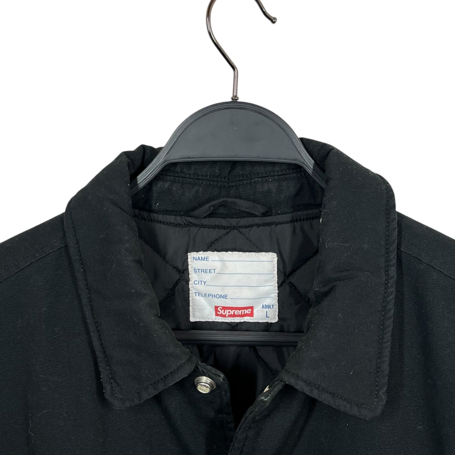 Supreme/Jacket/L/Cotton/BLK/Graphic/TWEED BACK LOGO view 3