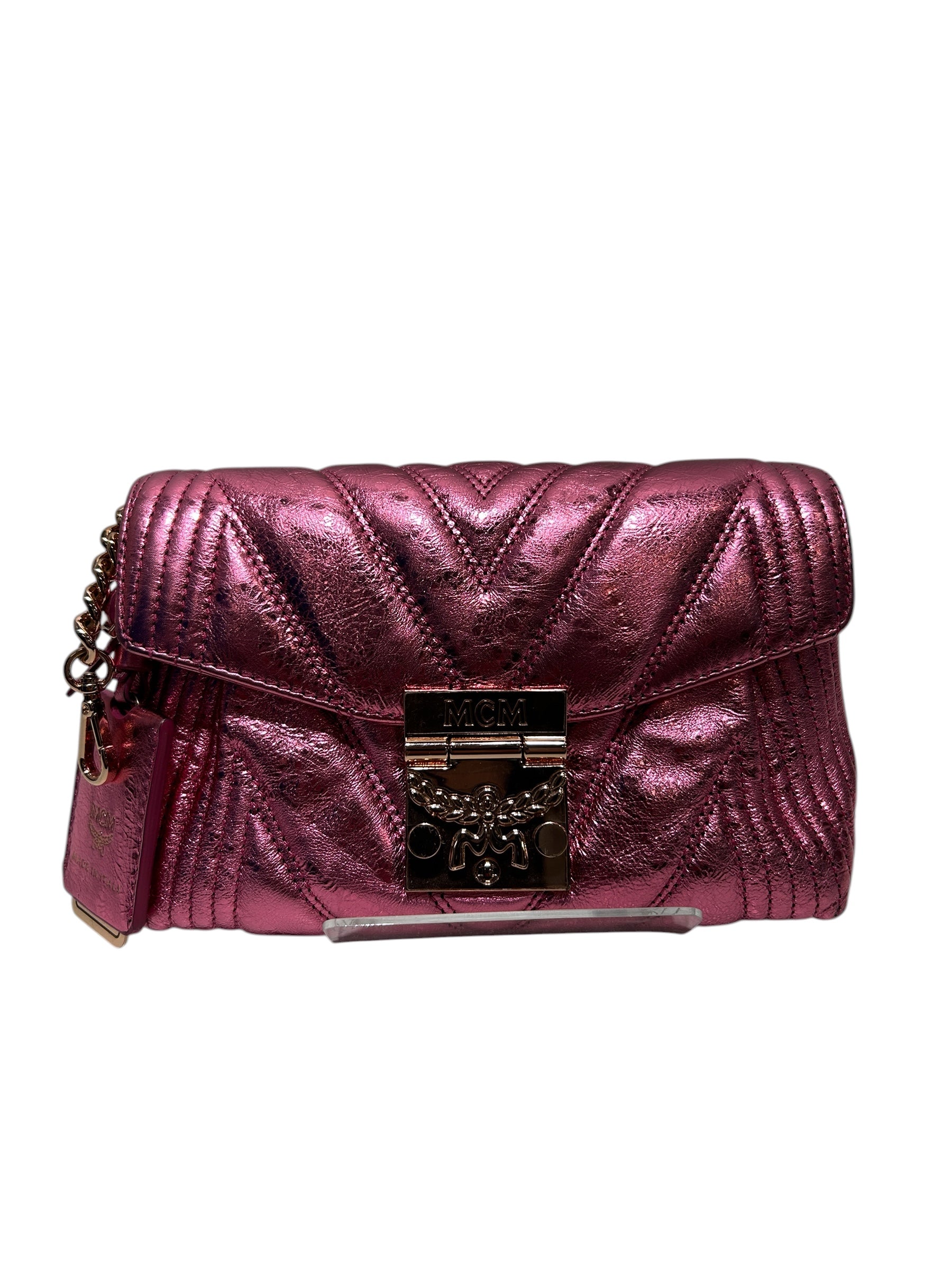 MCM/Bag/Leather/PNK/PATRICA QUILTED CROSSBODY view 1