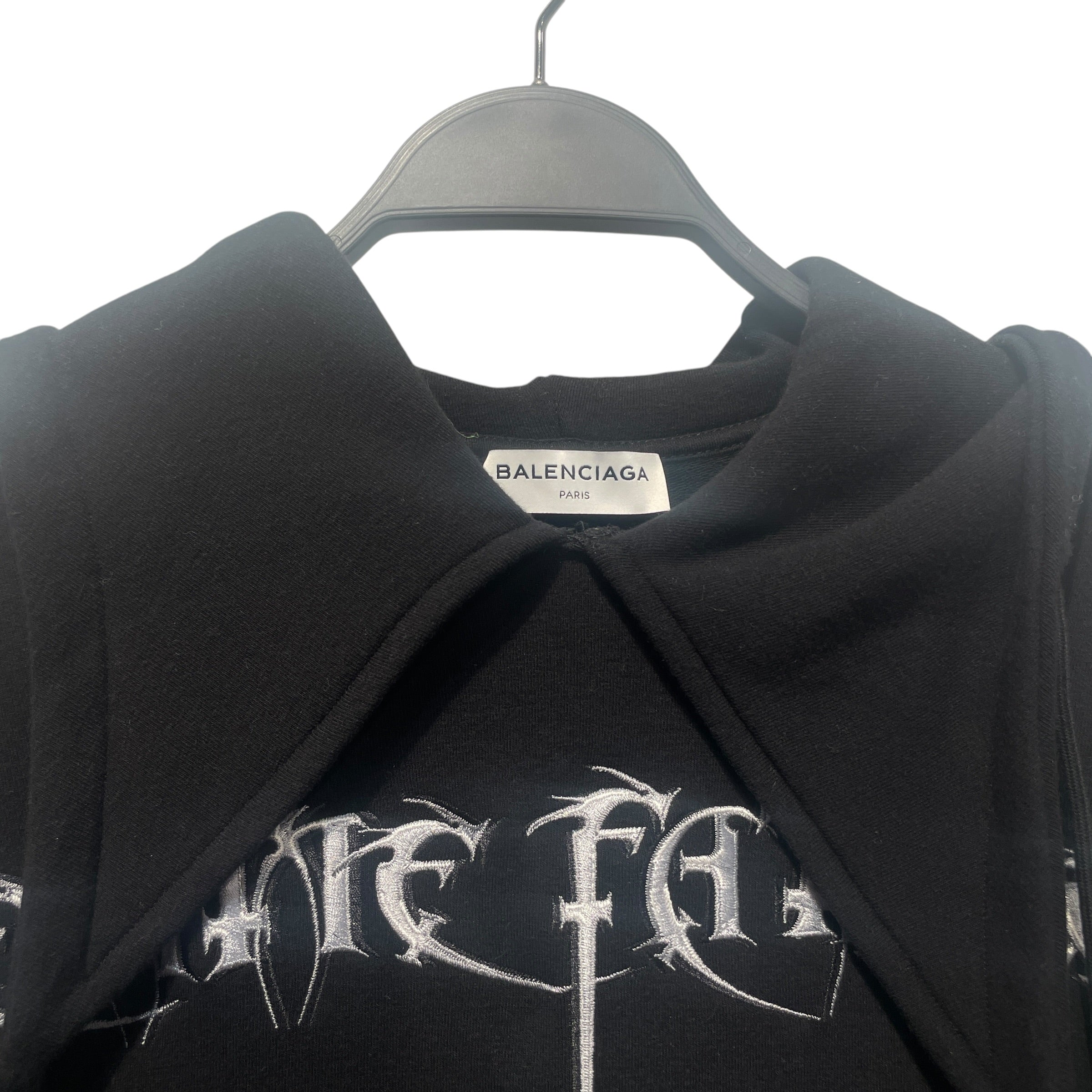 BALENCIAGA/Hoodie/XS/Cotton/BLK/Femme Fatale view 3