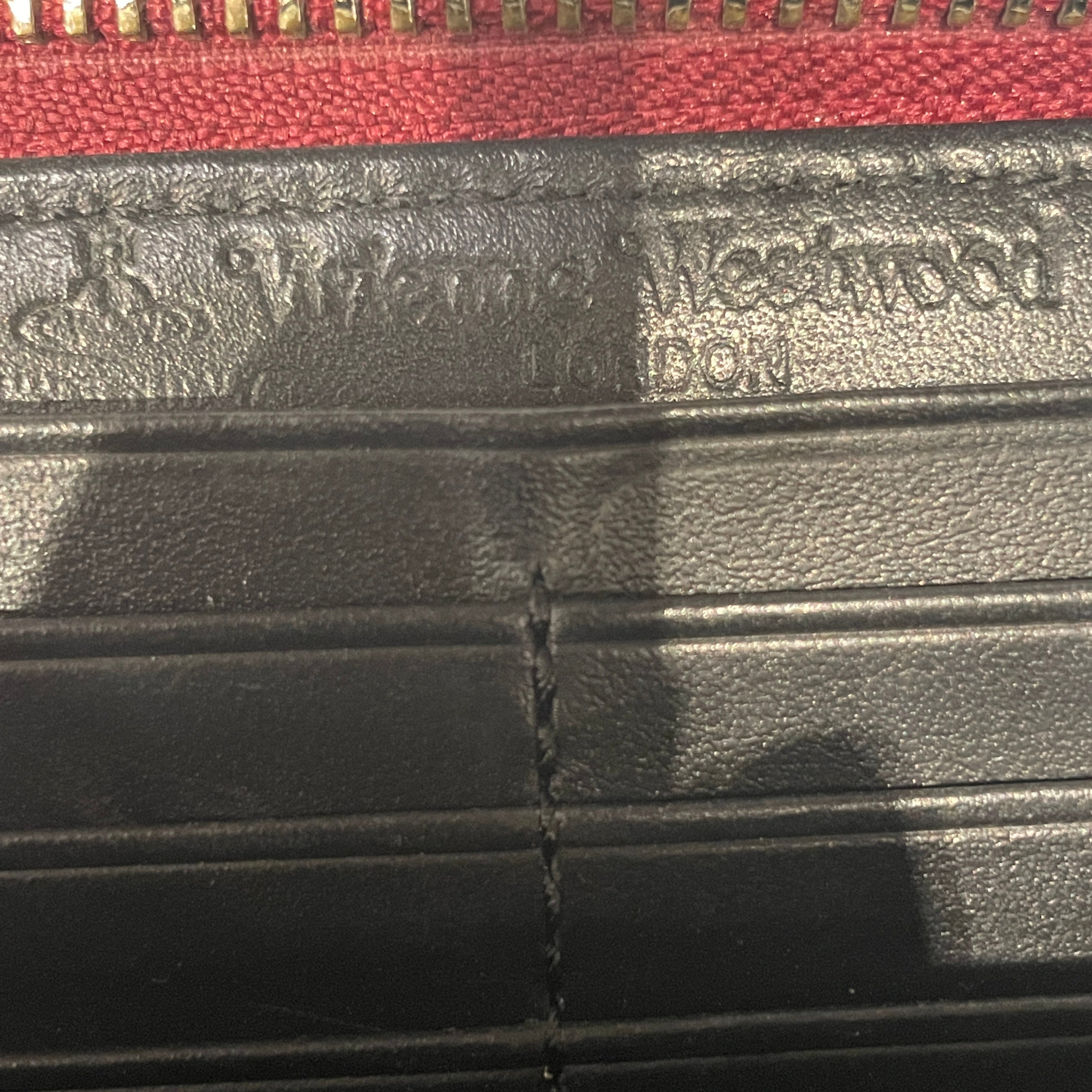 Vivienne Westwood/Long Wallet/Plaid/Leather/MLT/RED/BROWN/YELLOW view 2